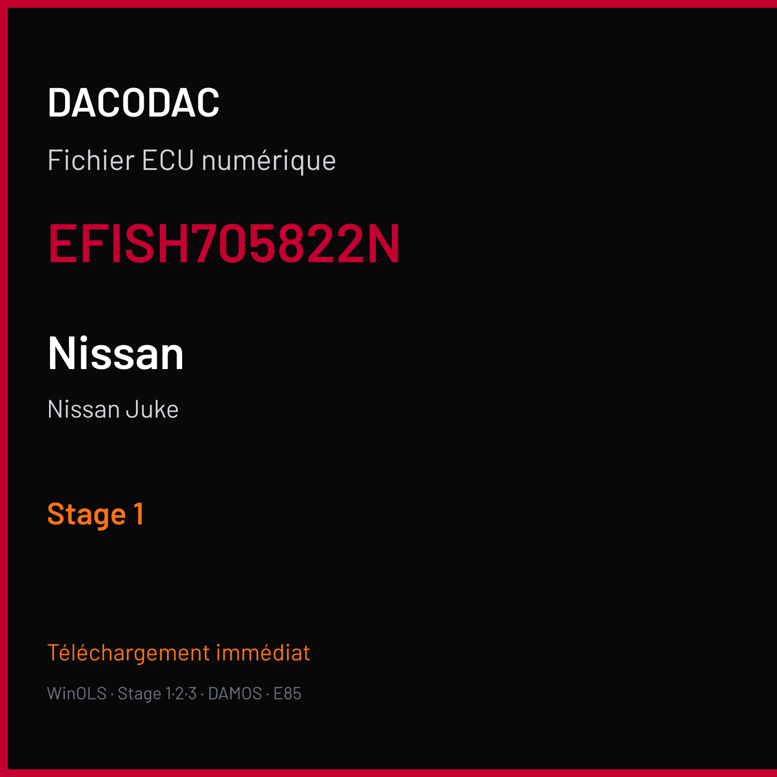 Nissan Juke (2010) — EFISH705822N — Stage 1