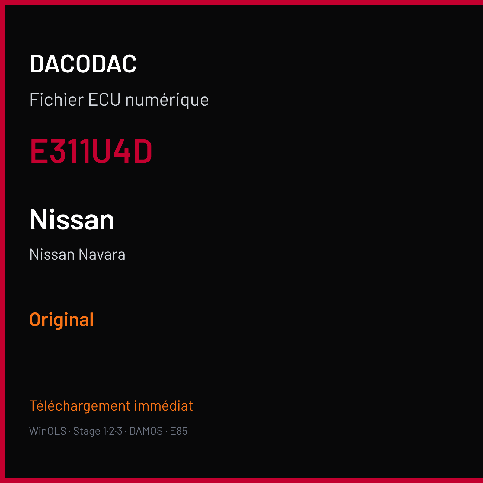Nissan Navara — E311U4D — Original
