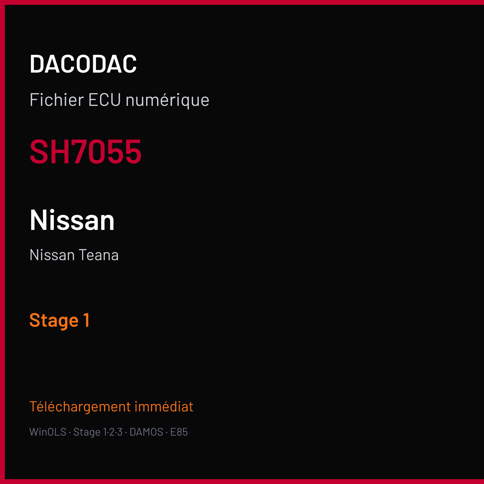 Nissan Teana (2011) — SH7055 — Stage 1