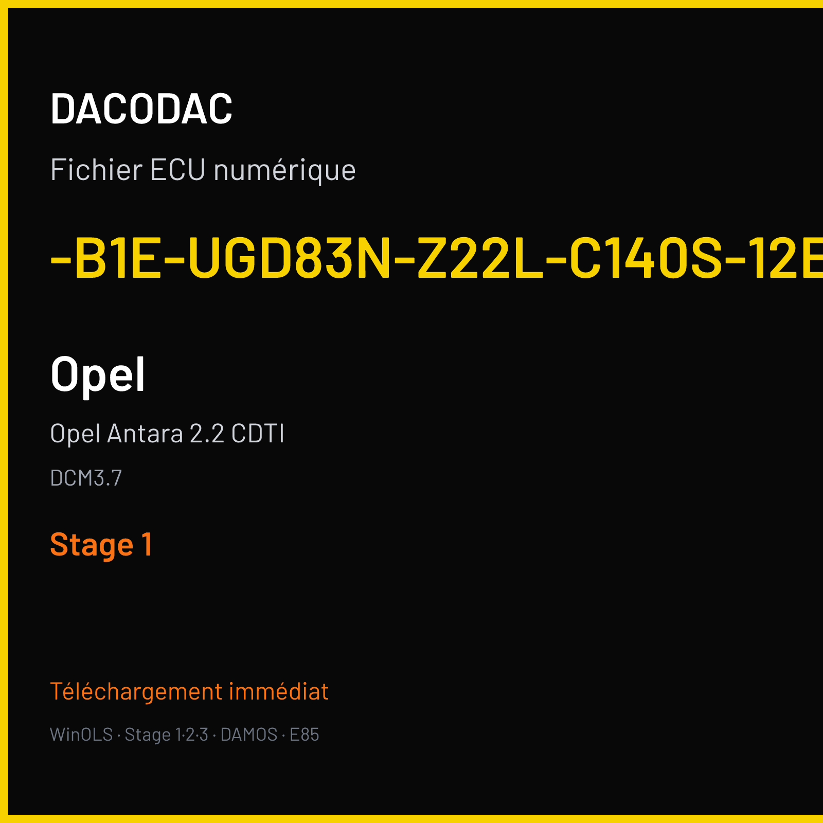 Opel Antara 2.2 CDTI — DCM3.7 — -B1E-UGD83N-Z22L-C140S-12EU-A2-G-M120323 — Stage 1