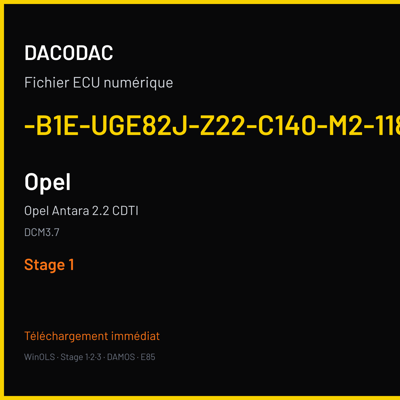Opel Antara 2.2 CDTI — DCM3.7 — -B1E-UGE82J-Z22-C140-M2-118-N-DE-P-A-120418 — Stage 1