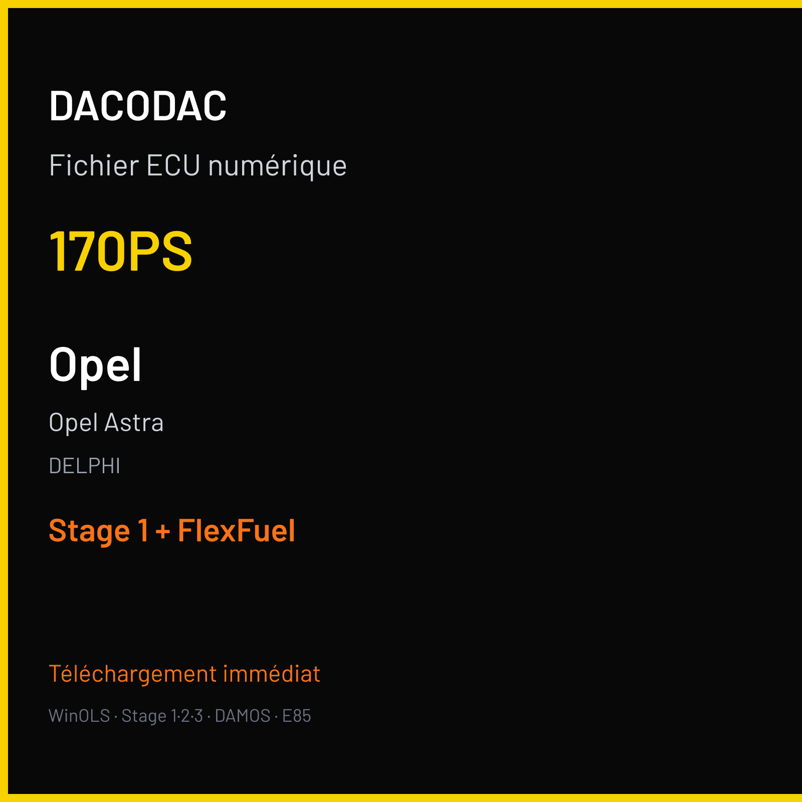 Opel Astra (2013) — DELPHI — 170PS — Stage 1 + FlexFuel