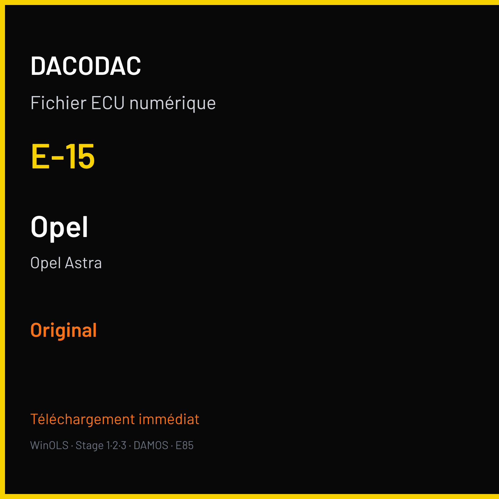 Opel Astra (2001) — E-15 — Original