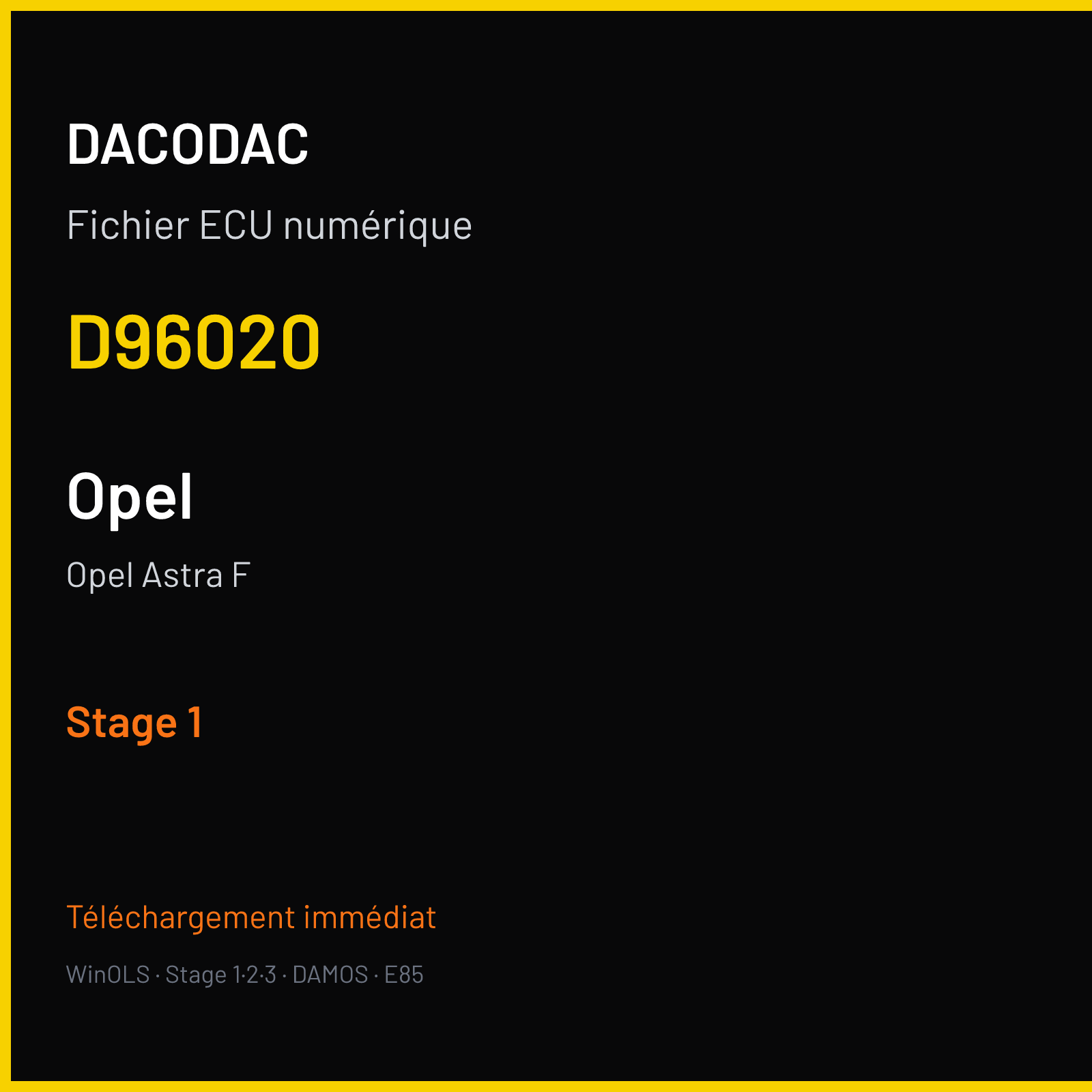 Opel Astra F (1997) — D96020 — Stage 1