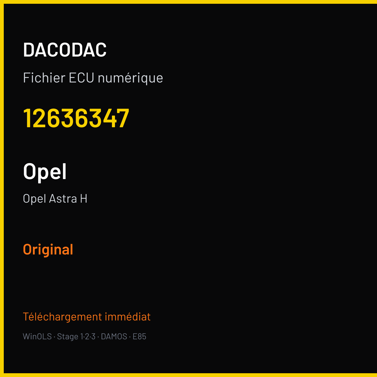 Opel Astra H (2010) — 12636347 — Original