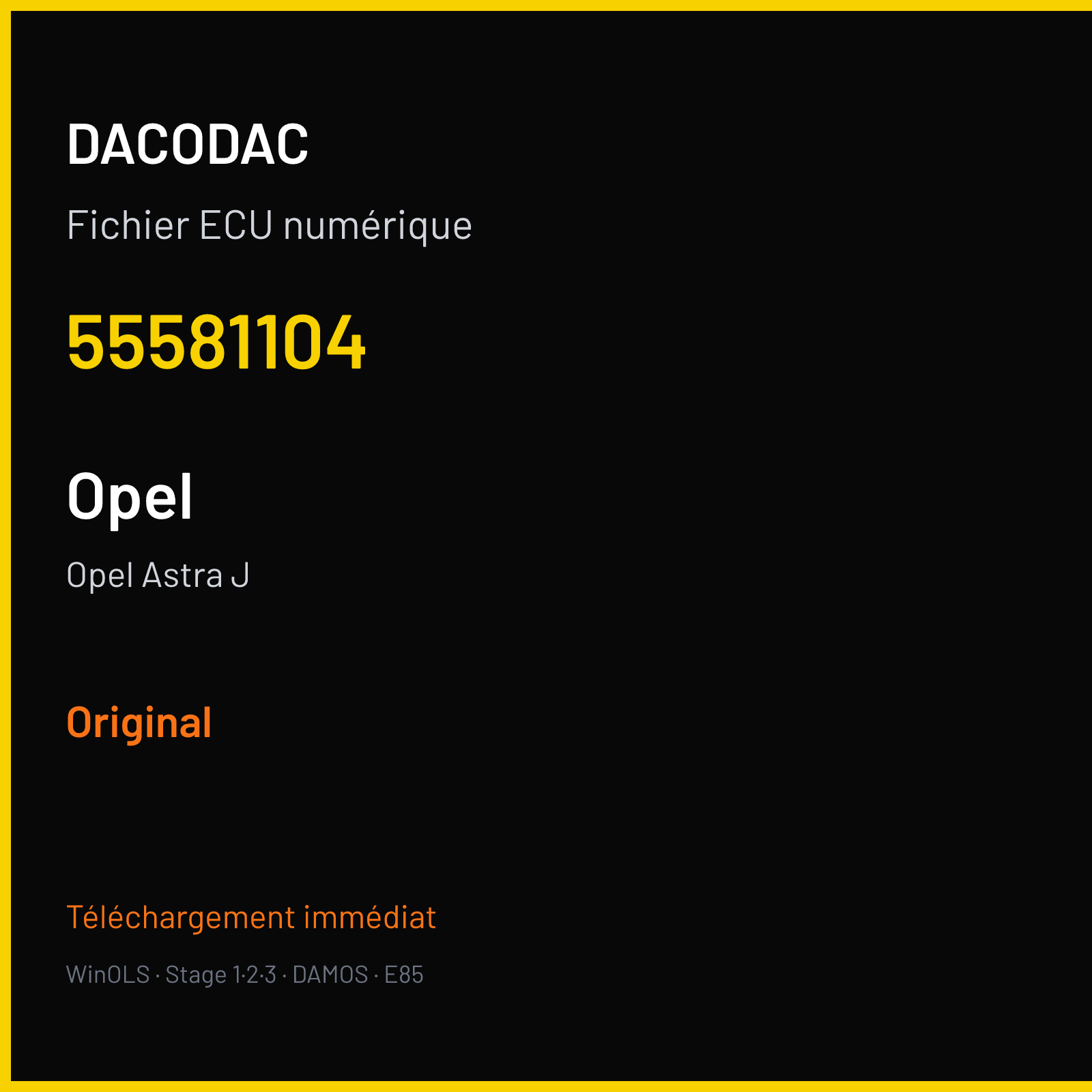 Opel Astra J (2011) — 55581104 — Original