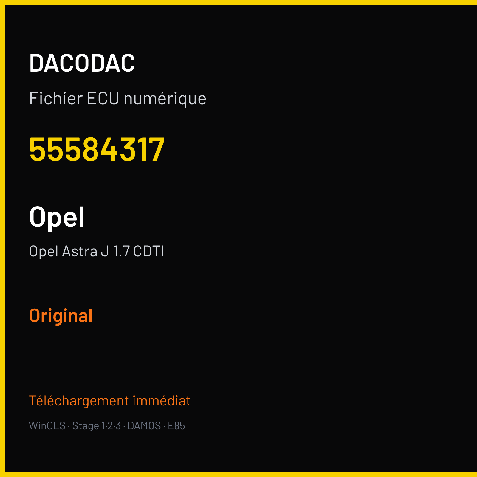 Opel Astra J 1.7 CDTI (2012) — 55584317 — Original