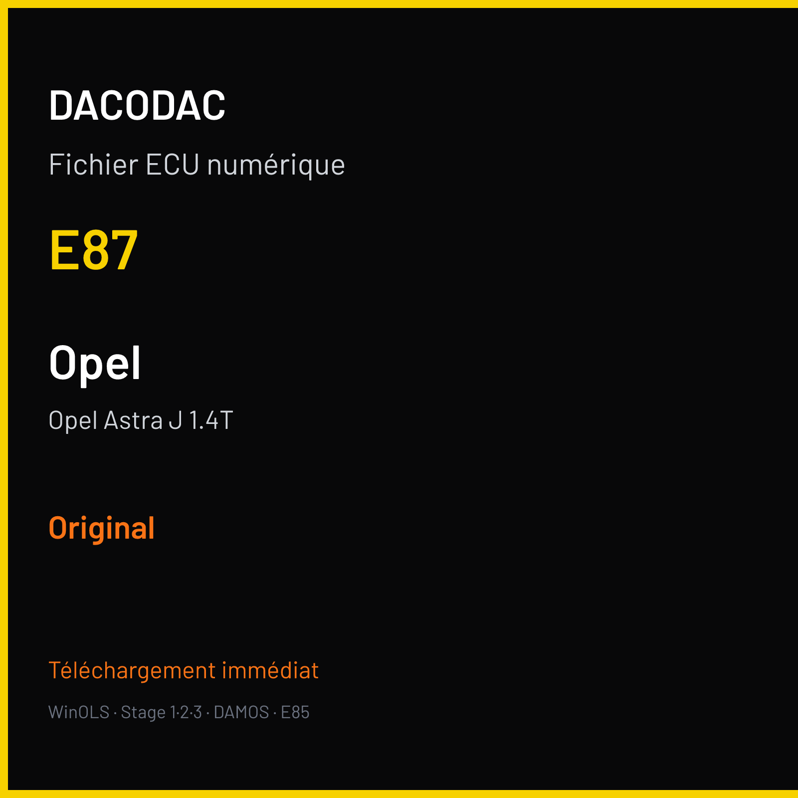 Opel Astra J 1.4T (2011) — E87 — Original