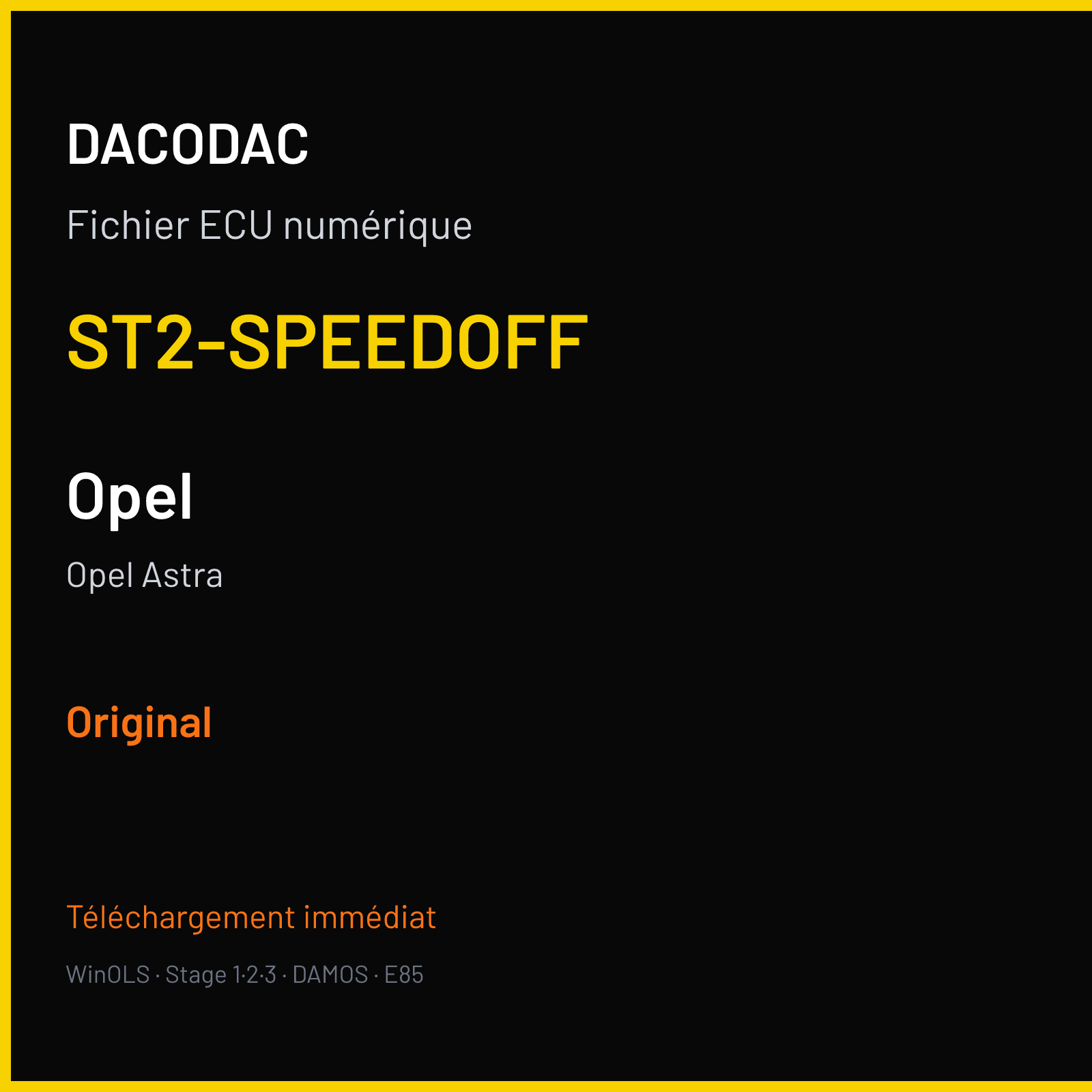 Opel Astra (2014) — ST2-SPEEDOFF — Original