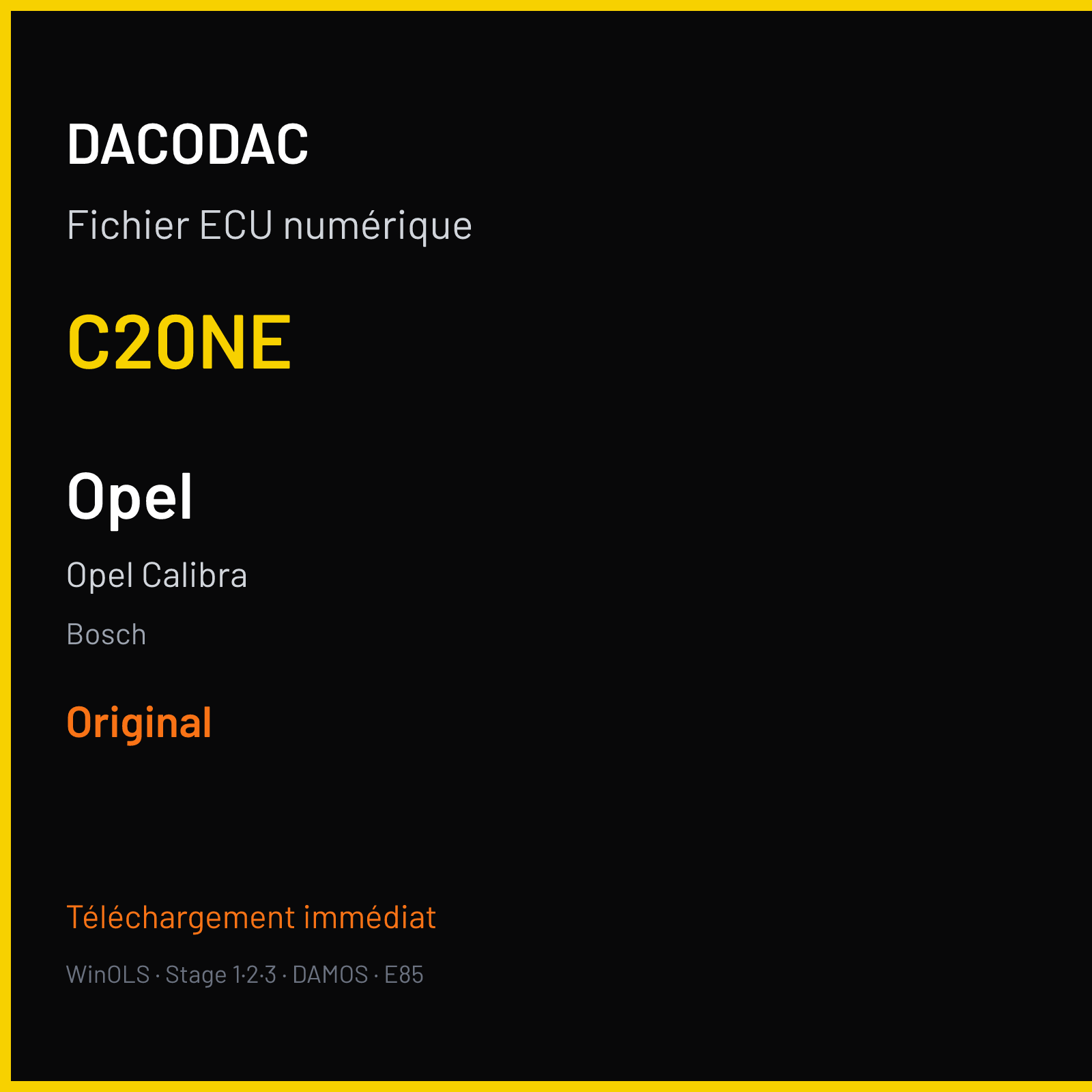 Opel Calibra (2004) — Bosch — C20NE — Original
