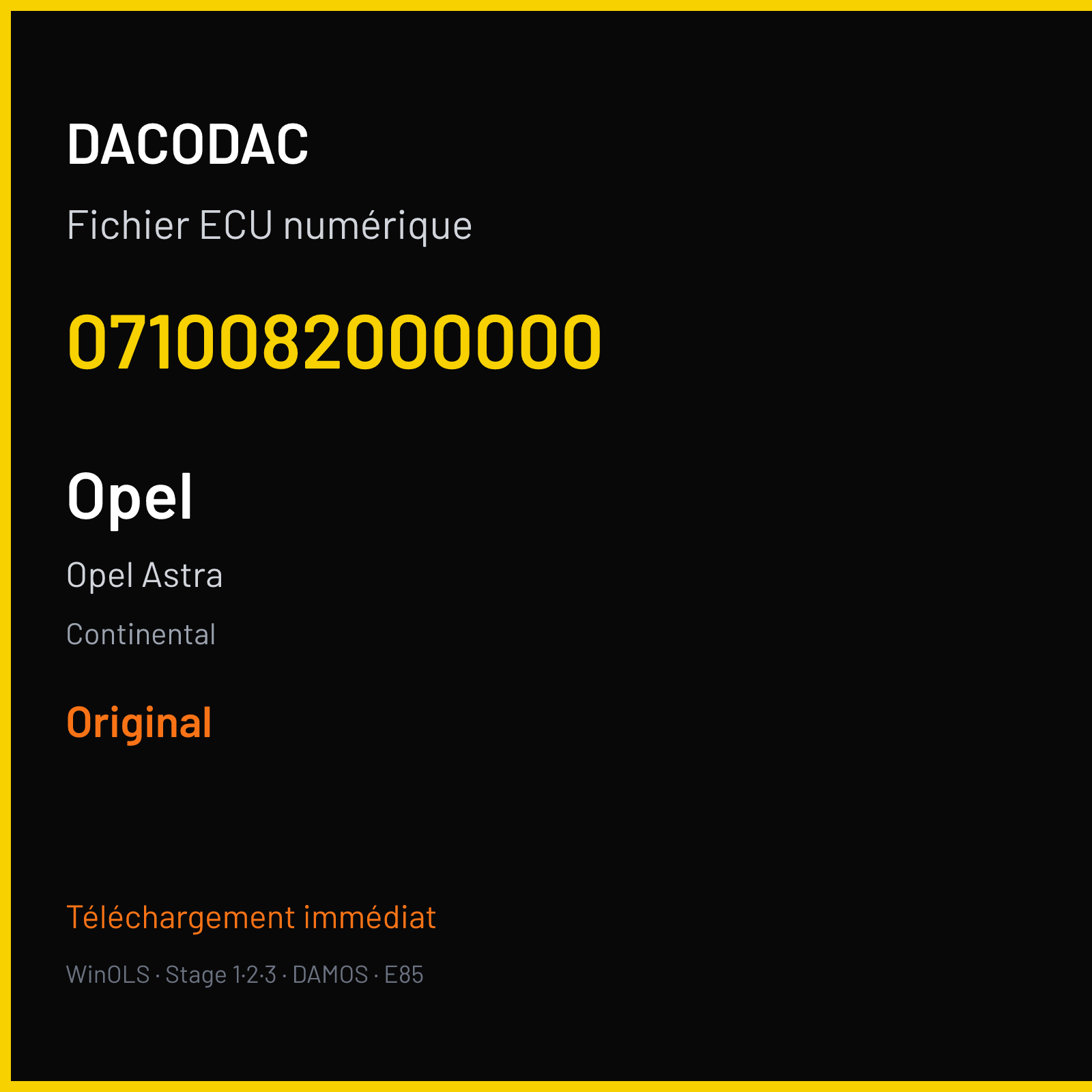Opel Astra — Continental — 0710082000000 — Original
