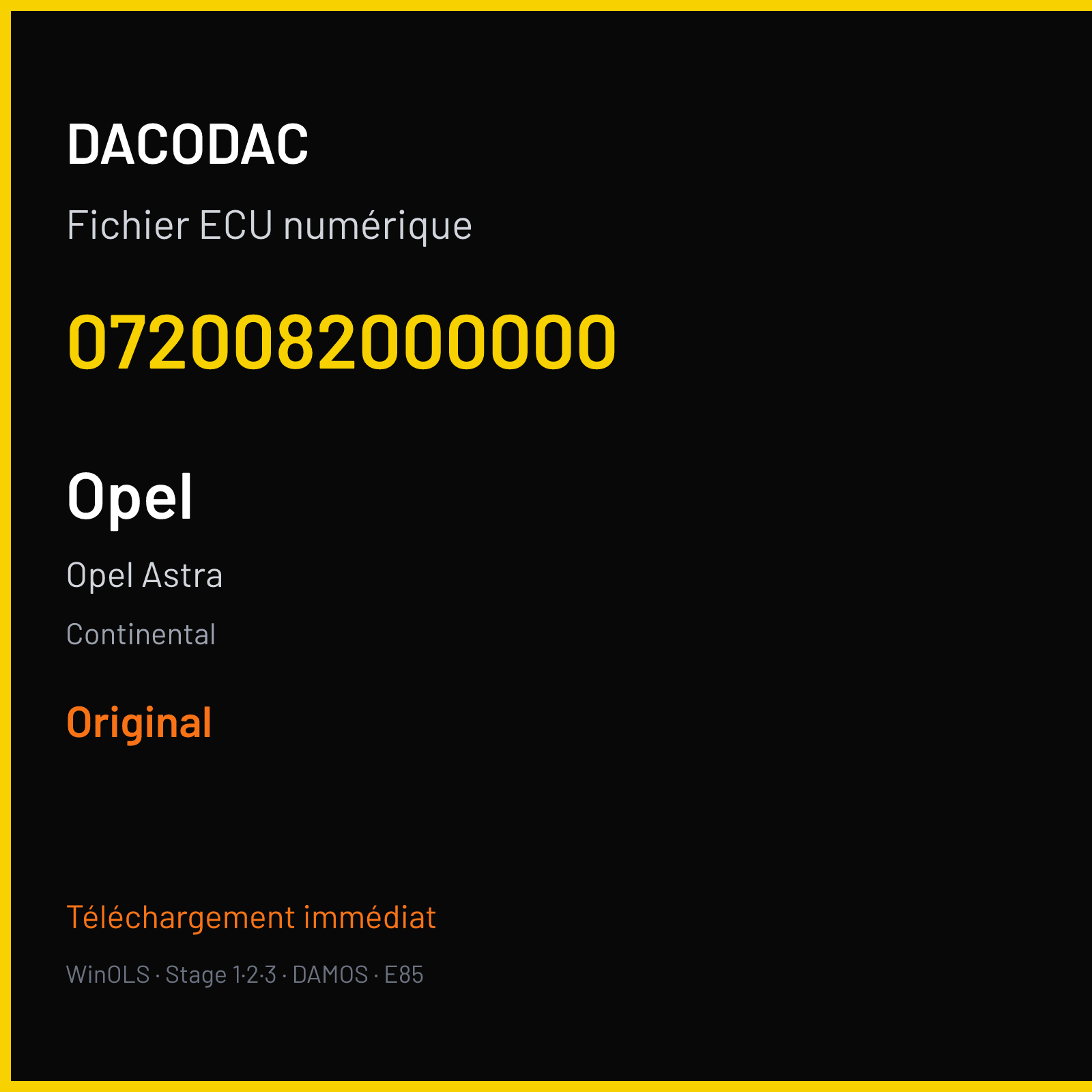 Opel Astra — Continental — 0720082000000 — Original
