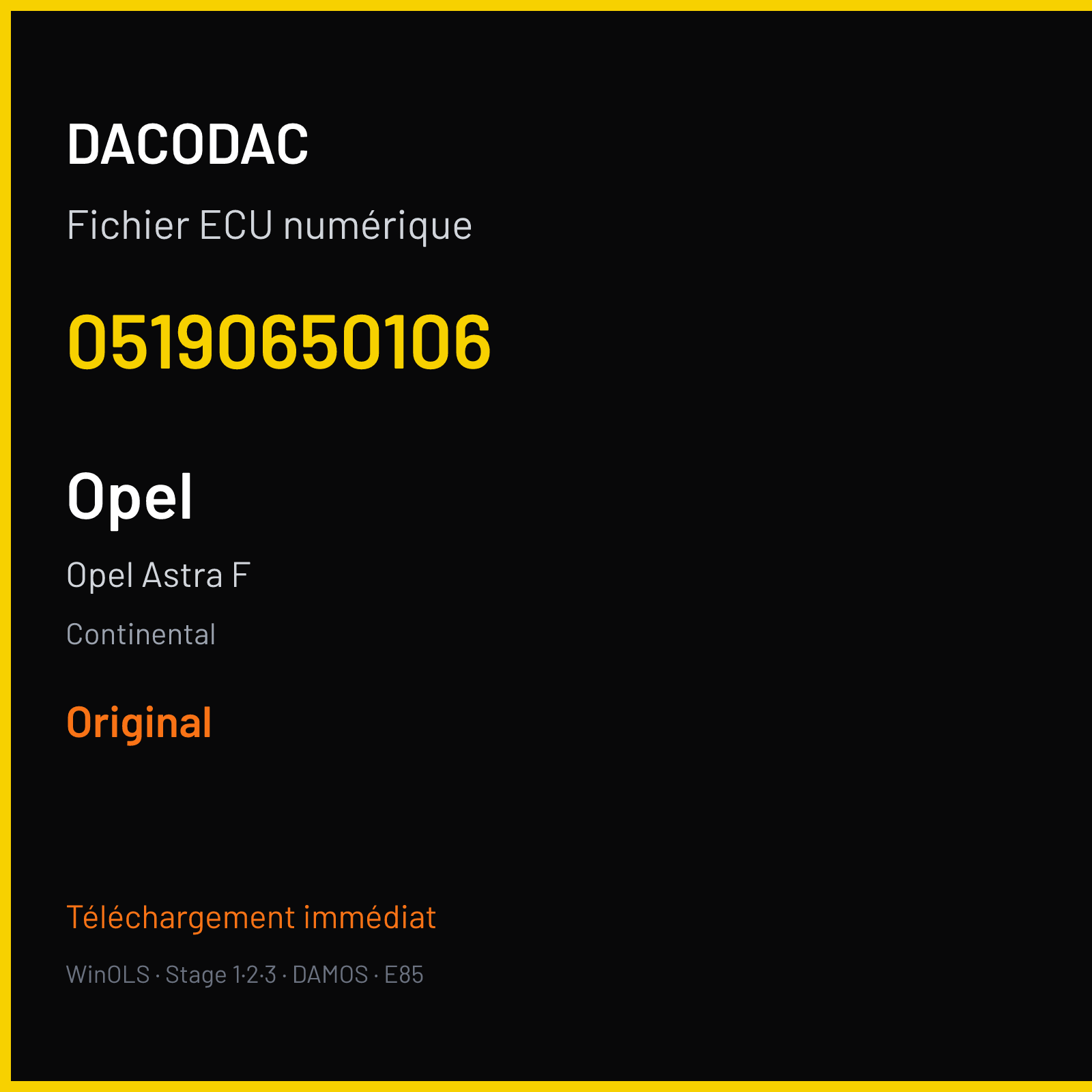 Opel Astra F (2005) — Continental — 05190650106 — Original