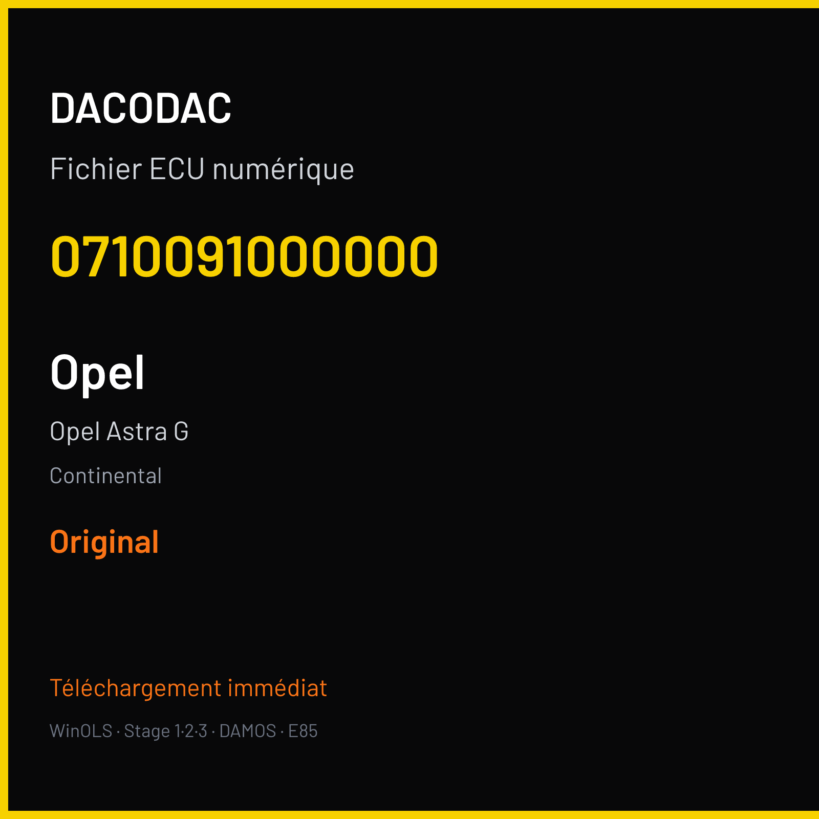 Opel Astra G (2002) — Continental — 0710091000000 — Original