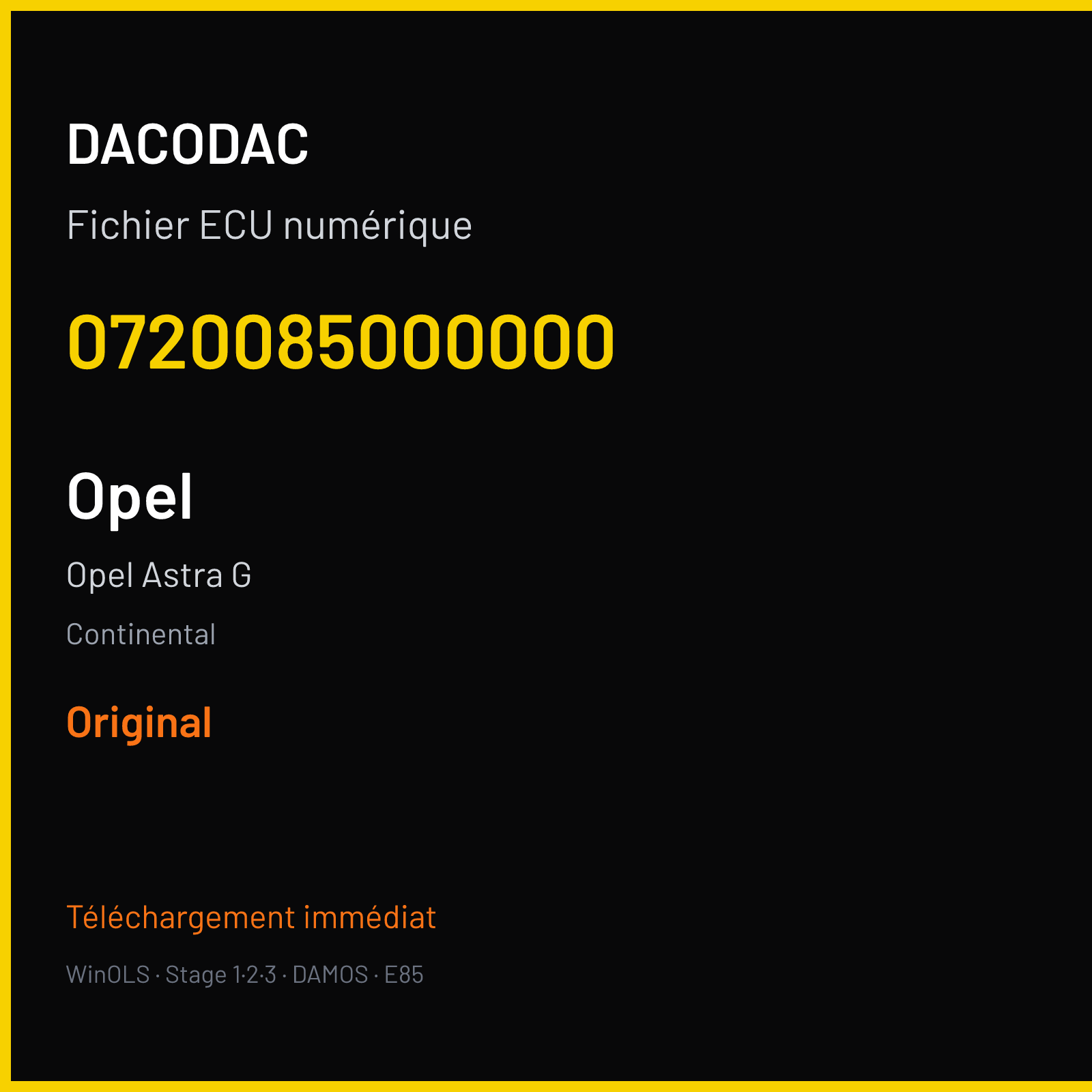Opel Astra G (2004) — Continental — 0720085000000 — Original