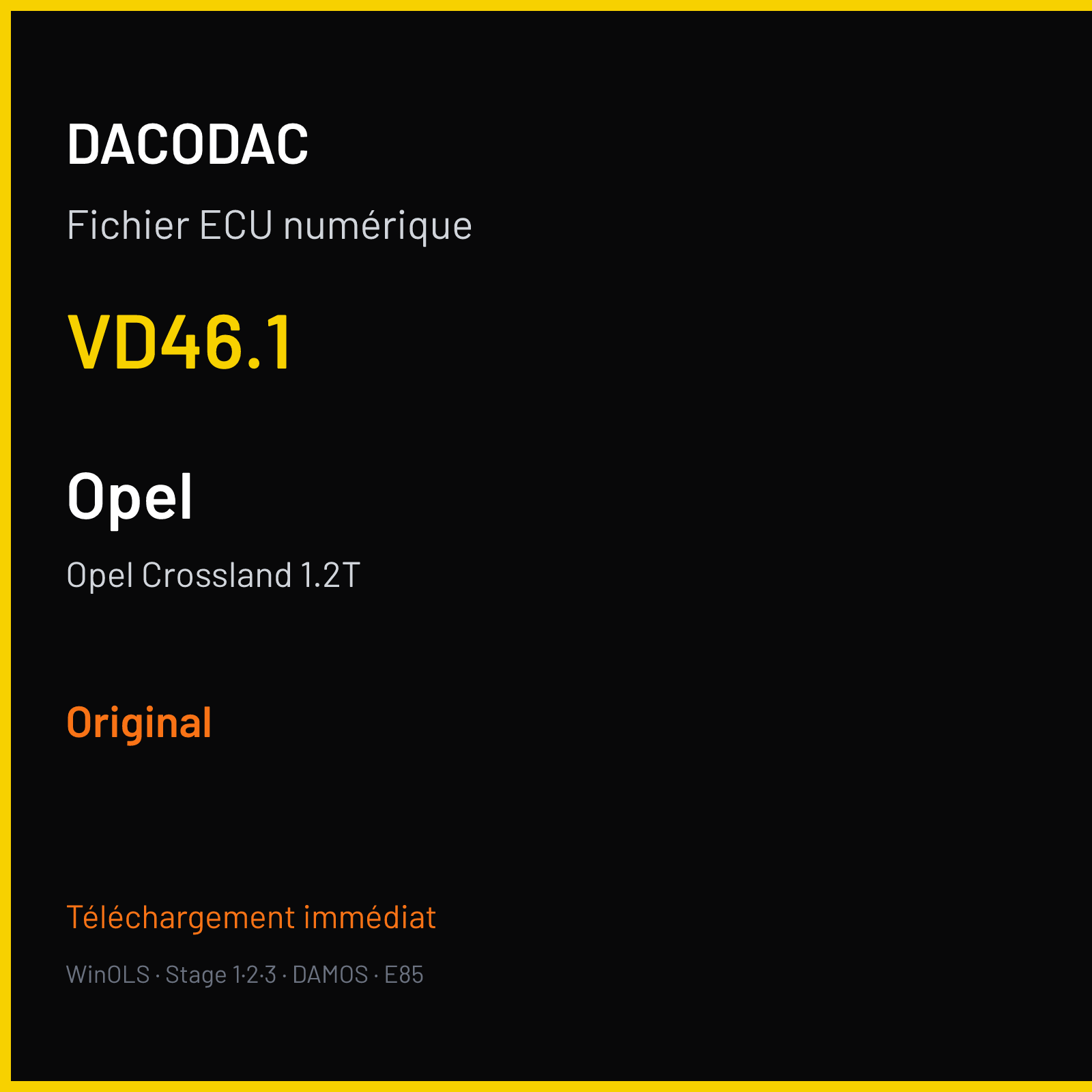 Opel Crossland 1.2T (2017) — VD46.1 — Original