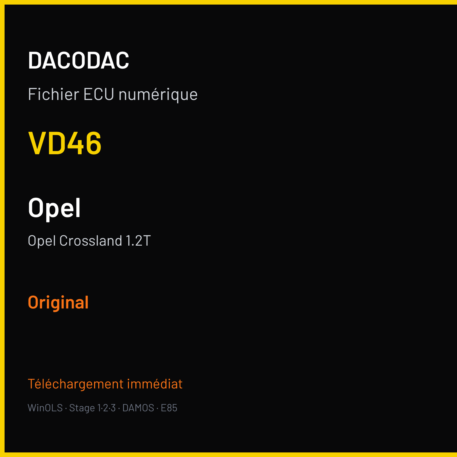 Opel Crossland 1.2T (2016) — VD46 — Original