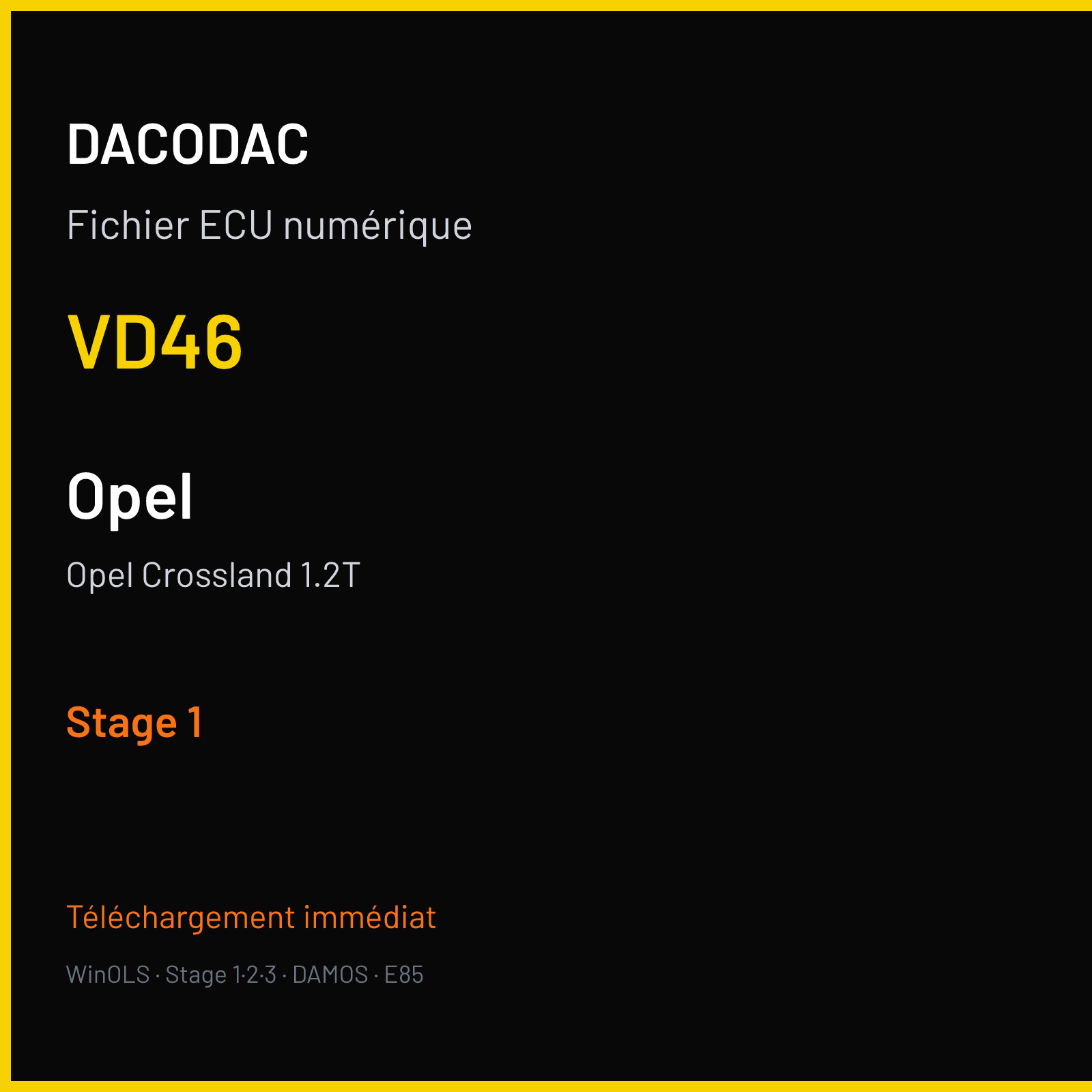 Opel Crossland 1.2T (2016) — VD46 — Stage 1