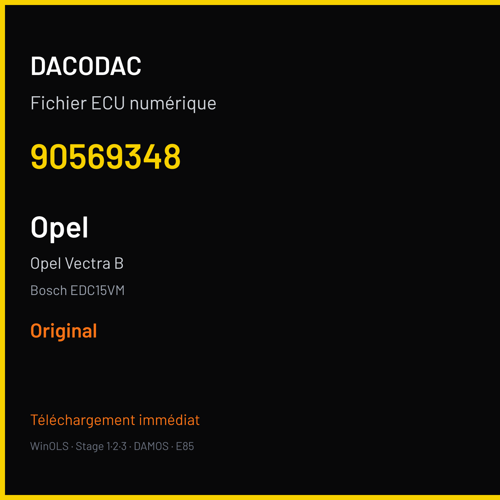 Opel Vectra B (2002) — Bosch EDC15VM — 90569348 — Original