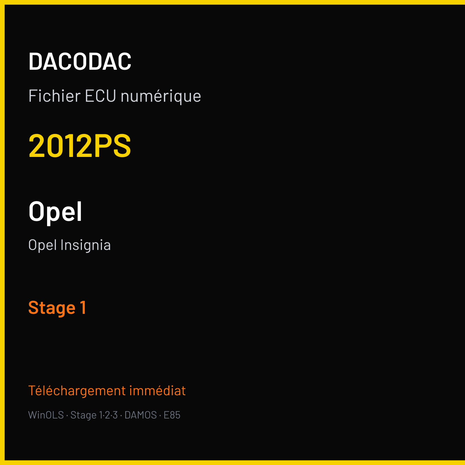 Opel Insignia — 2012PS — Stage 1