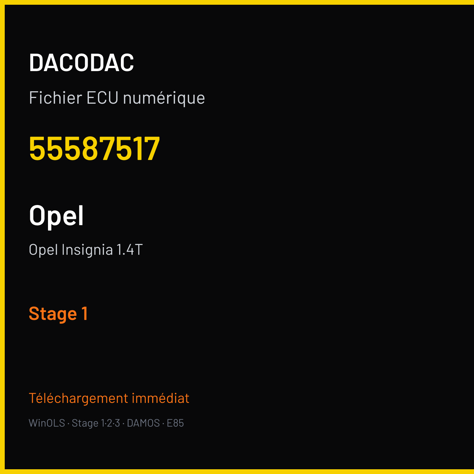 Opel Insignia 1.4T (2010) — 55587517 — Stage 1