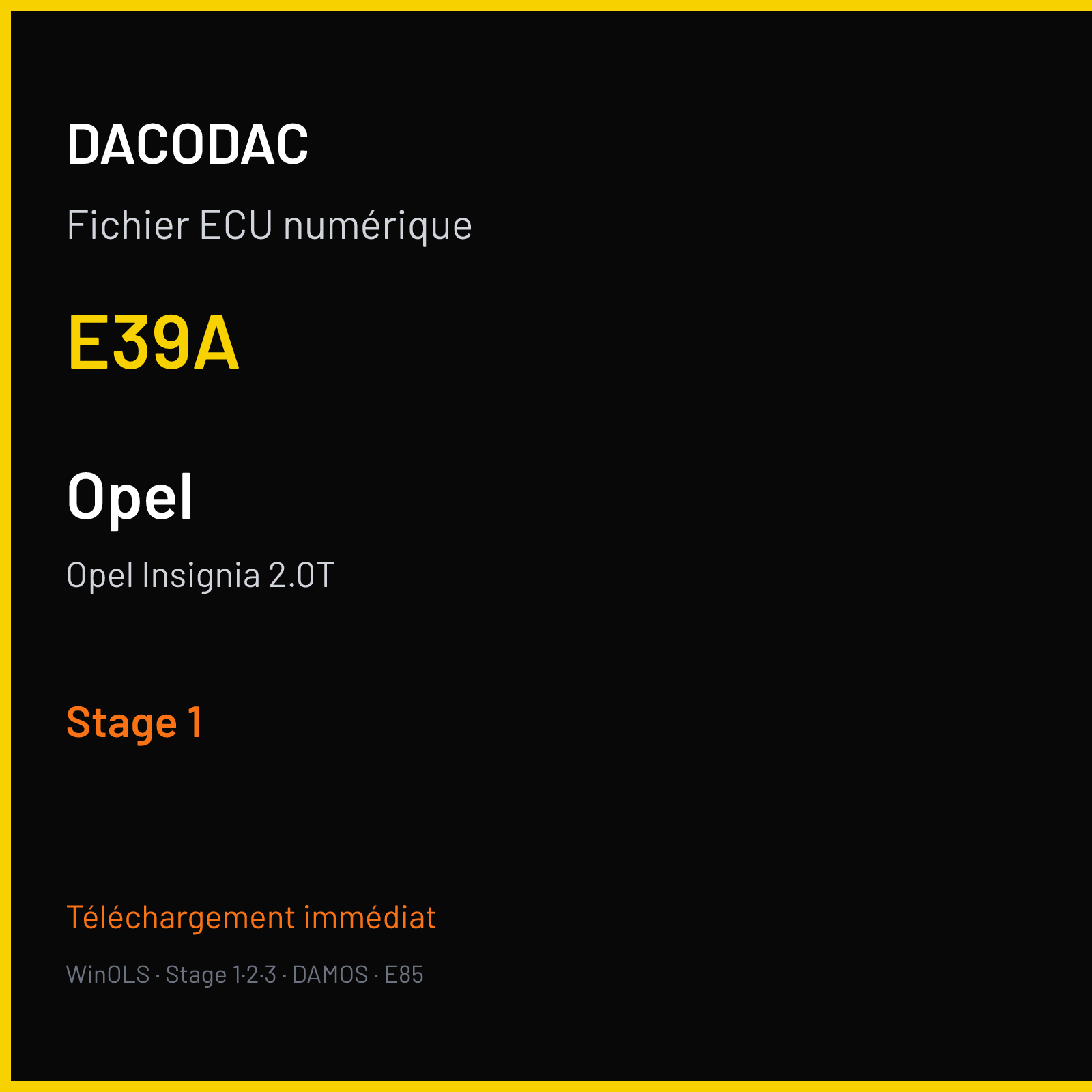 Opel Insignia 2.0T (2015) — E39A — Stage 1