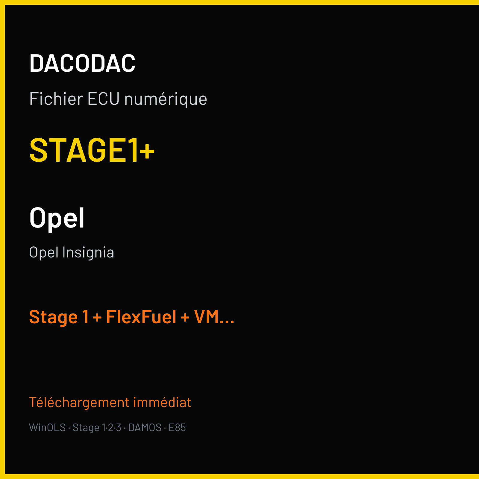 Opel Insignia (2011) — STAGE1+ — Stage 1 + FlexFuel + VMAX off