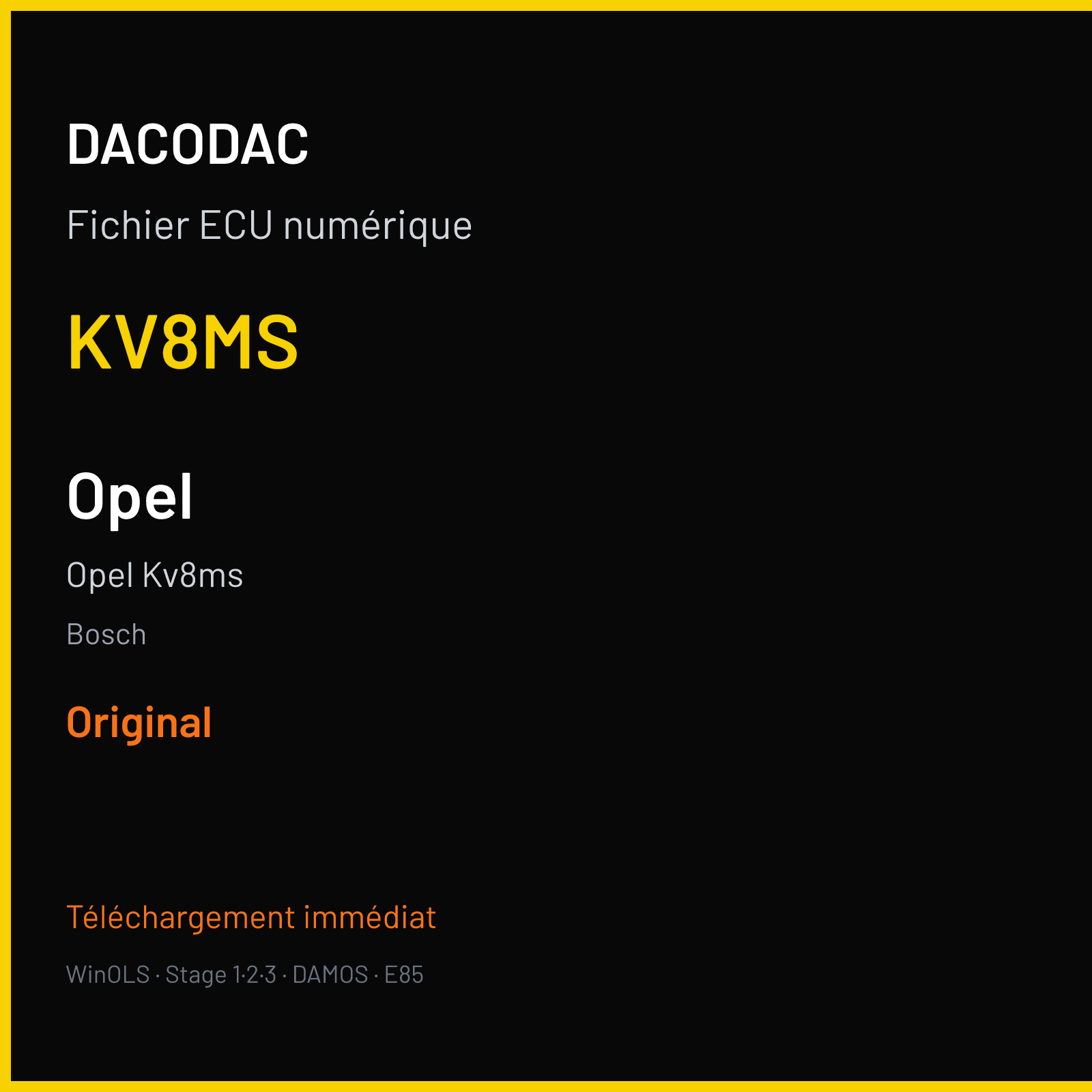 Opel Kv8ms (2002) — Bosch — KV8MS — Original