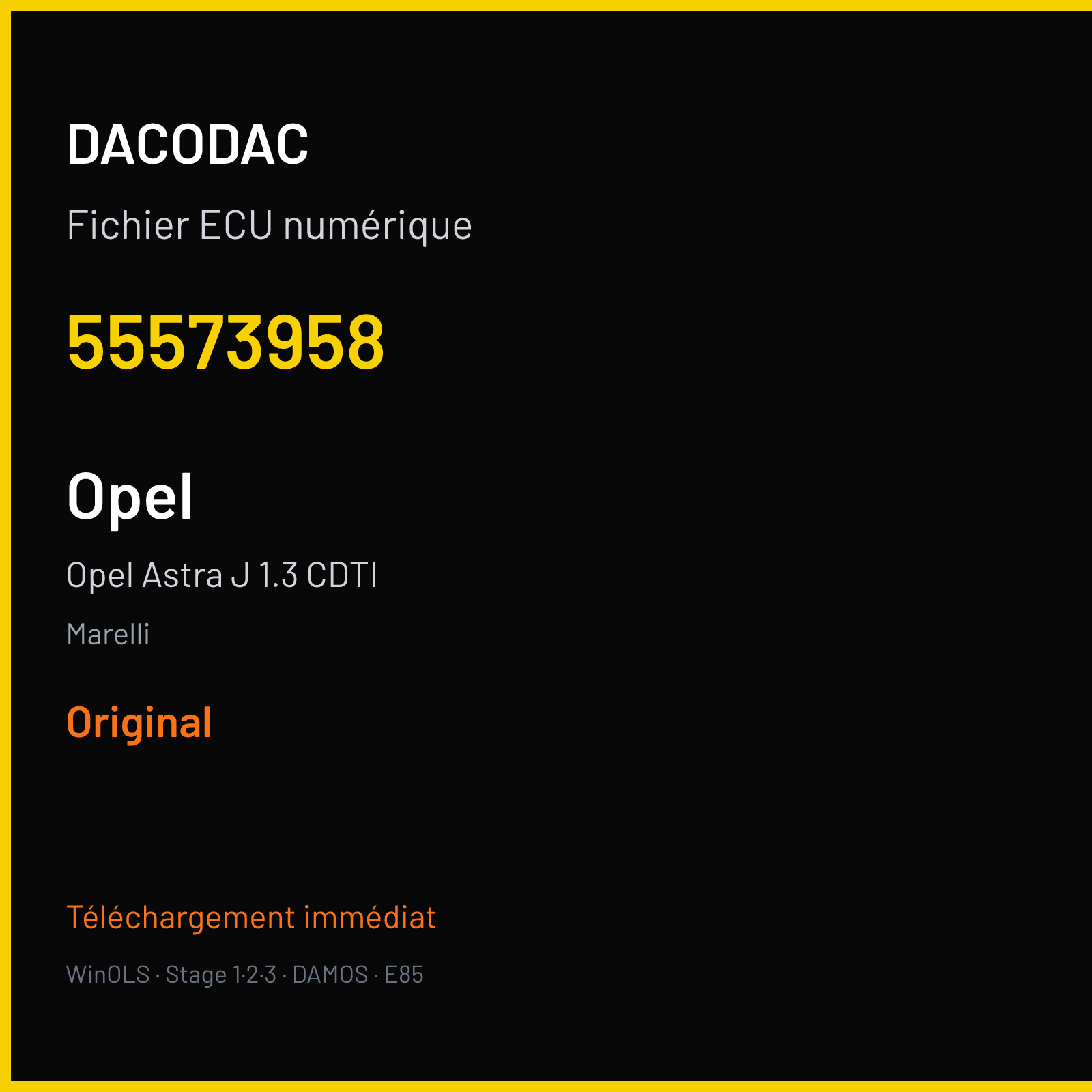 Opel Astra J 1.3 CDTI (2011) — Marelli — 55573958 — Original