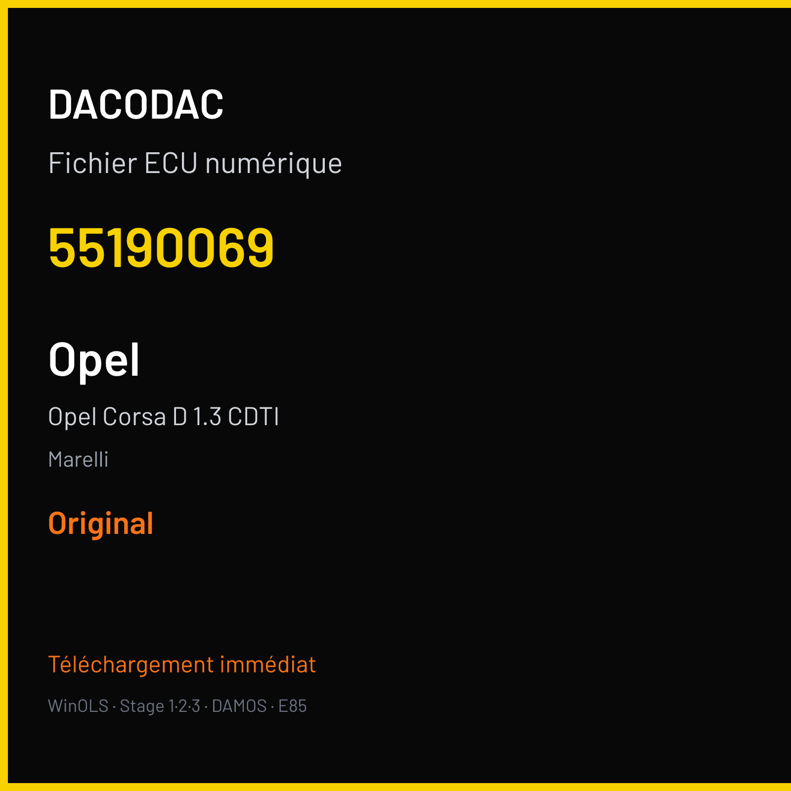 Opel Corsa D 1.3 CDTI (2007) — Marelli — 55190069 — Original