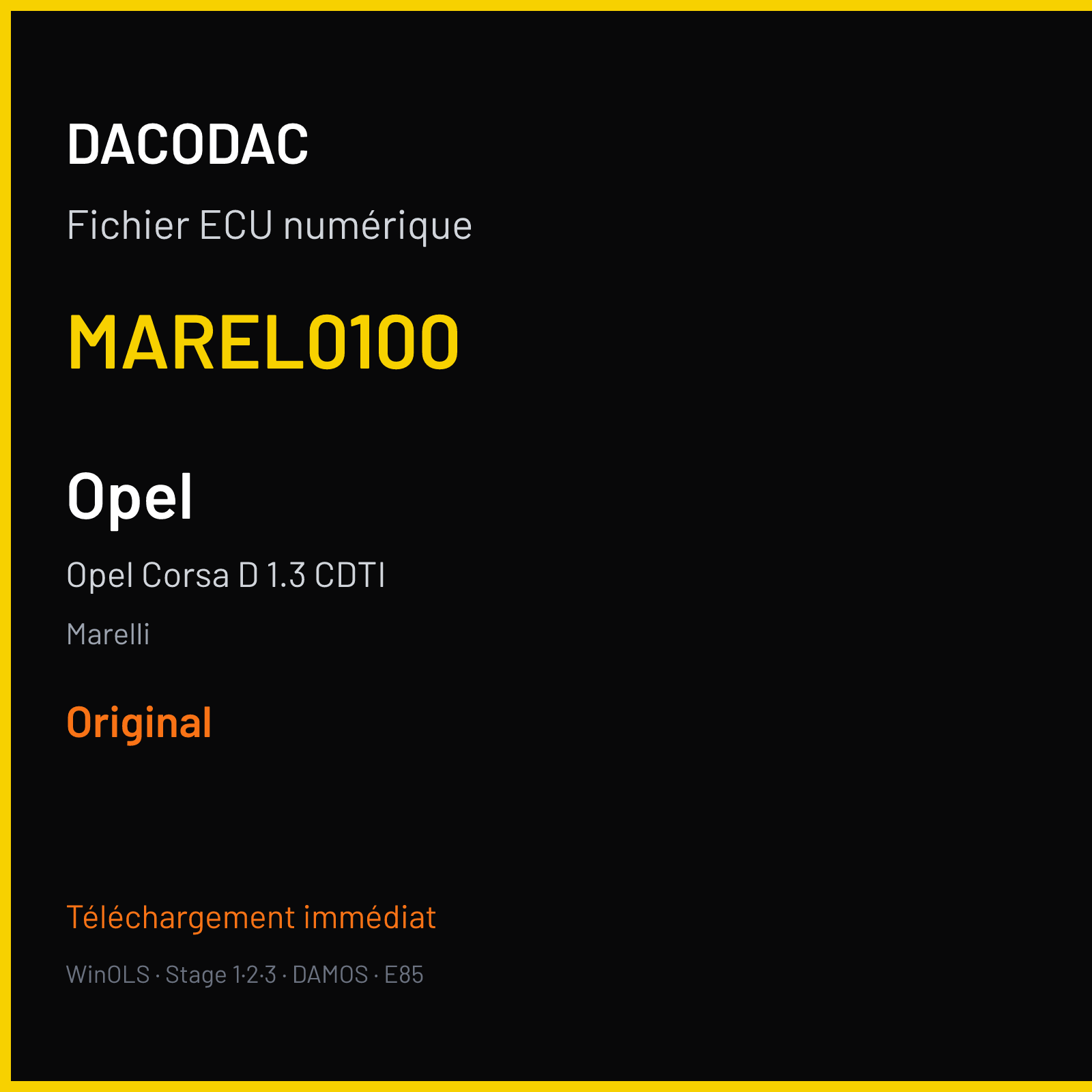 Opel Corsa D 1.3 CDTI (2006) — Marelli — MAREL0100 — Original
