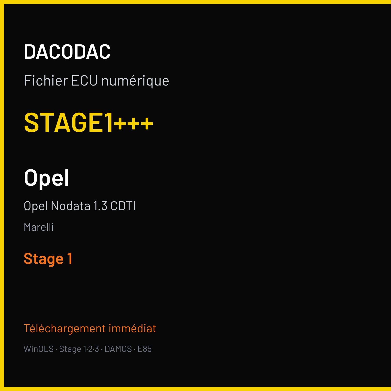 Opel Nodata 1.3 CDTI (2008) — Marelli — STAGE1+++ — Stage 1