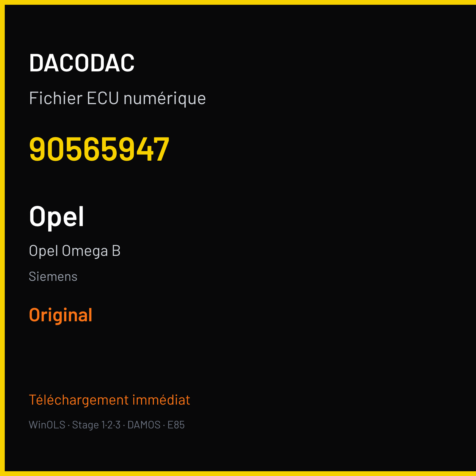 Opel Omega B — Siemens — 90565947 — Original