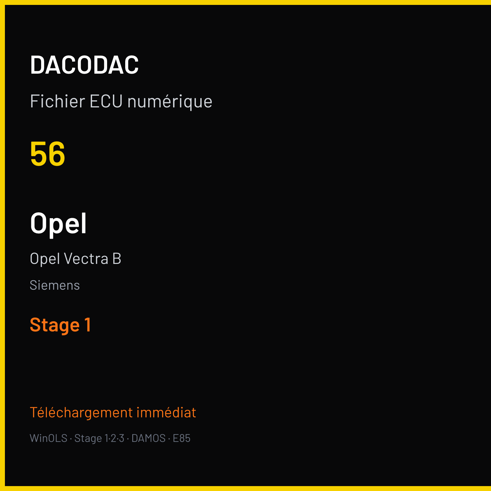 Opel Vectra B (1998) — Siemens — 56 — Stage 1