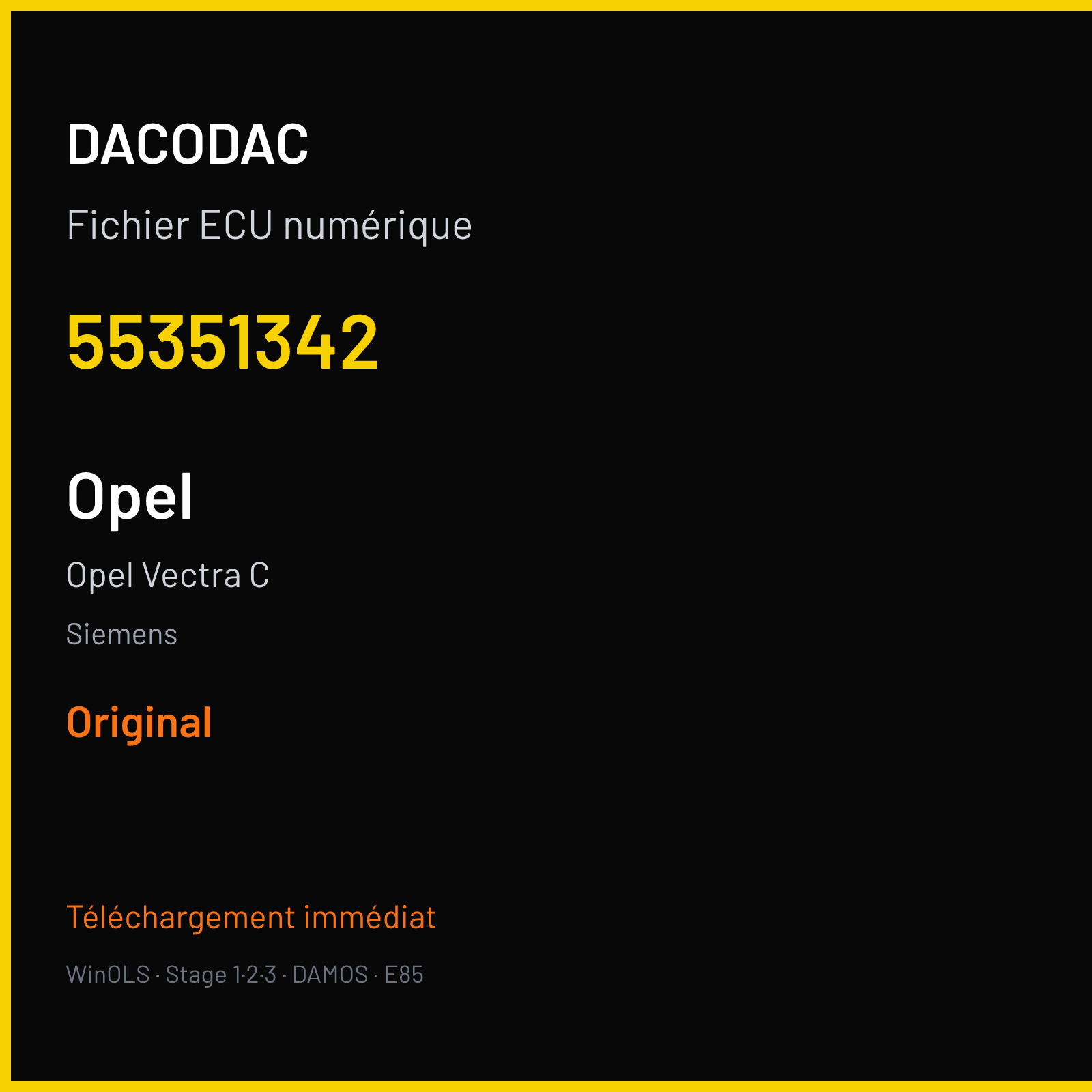 Opel Vectra C (2004) — Siemens — 55351342 — Original