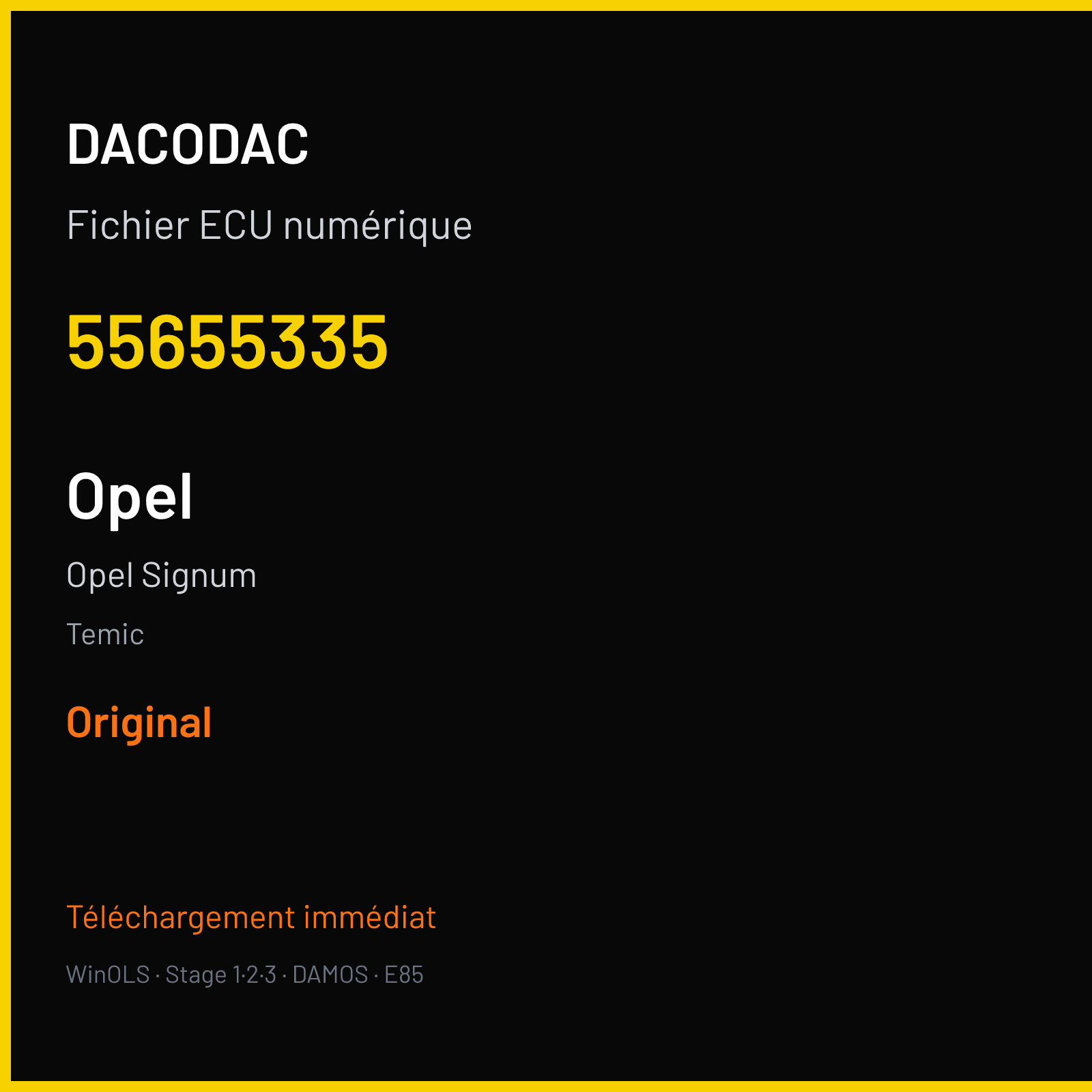 Opel Signum (2007) — Temic — 55655335 — Original