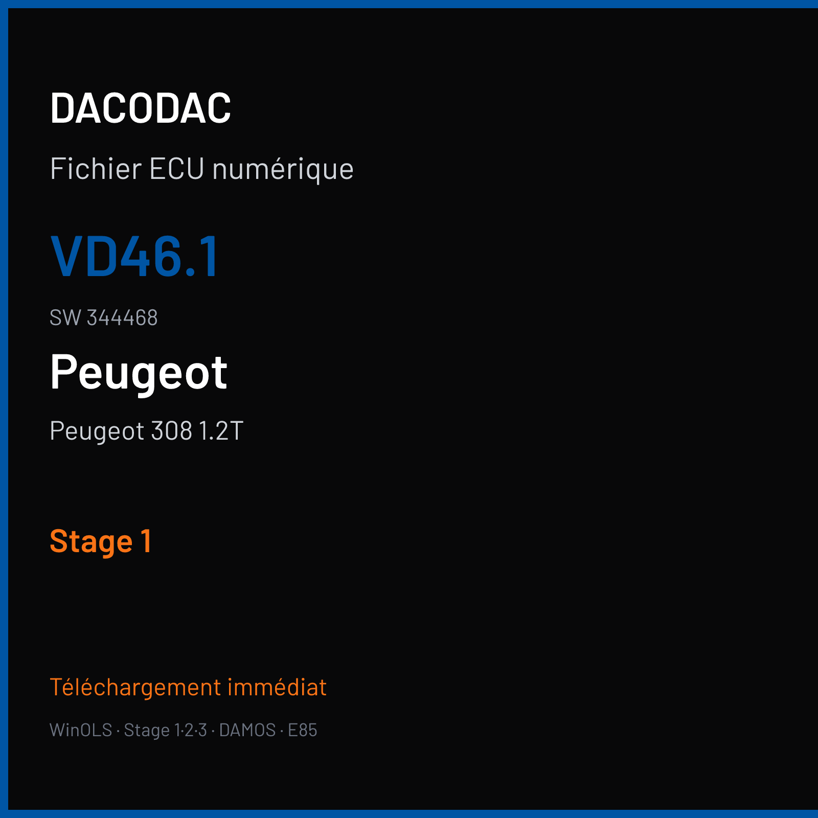 Peugeot 308 1.2T (2021) — VD46.1 · 344468 — Stage 1