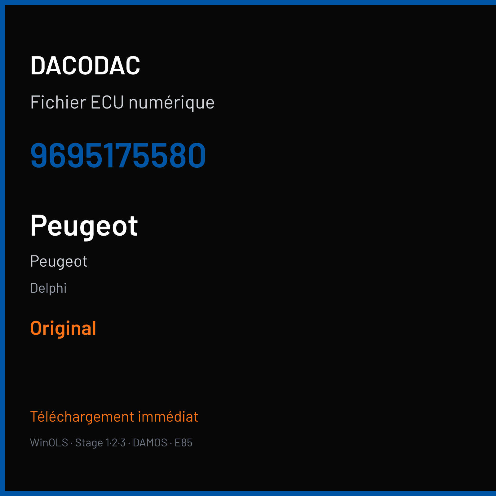 Peugeot — Delphi — 9695175580 — Original