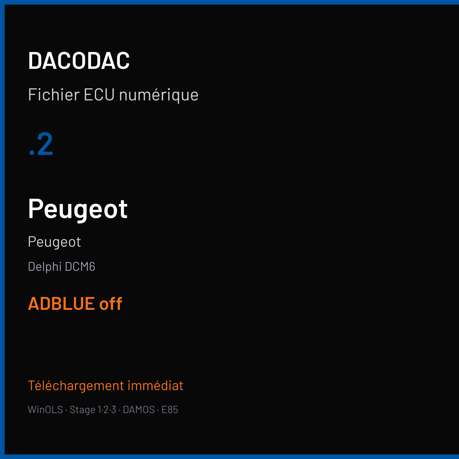 Peugeot — Delphi DCM6 — .2 — ADBLUE off