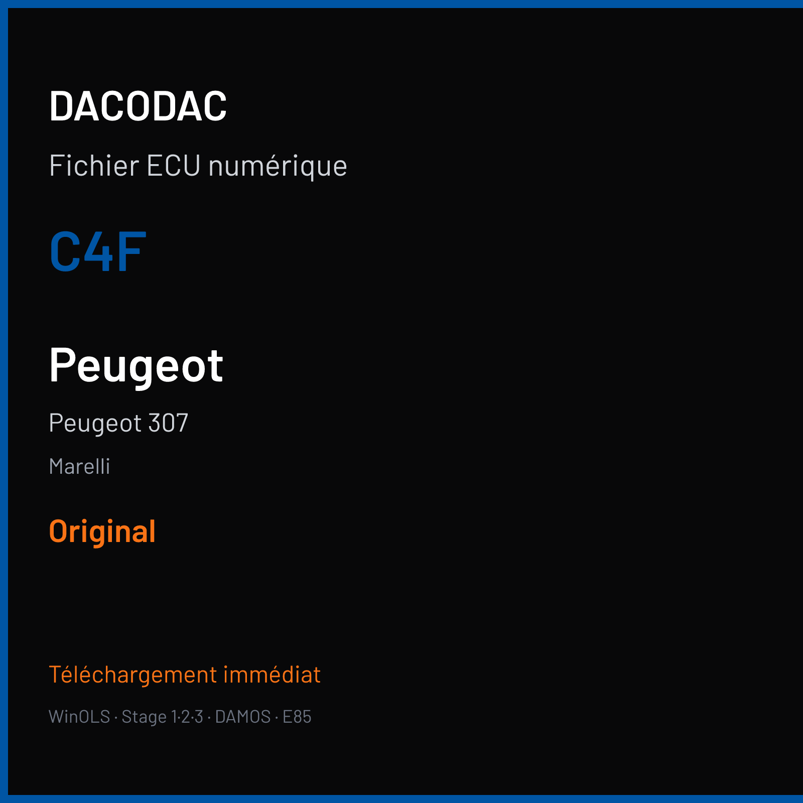 Peugeot 307 — Marelli — C4F — Original