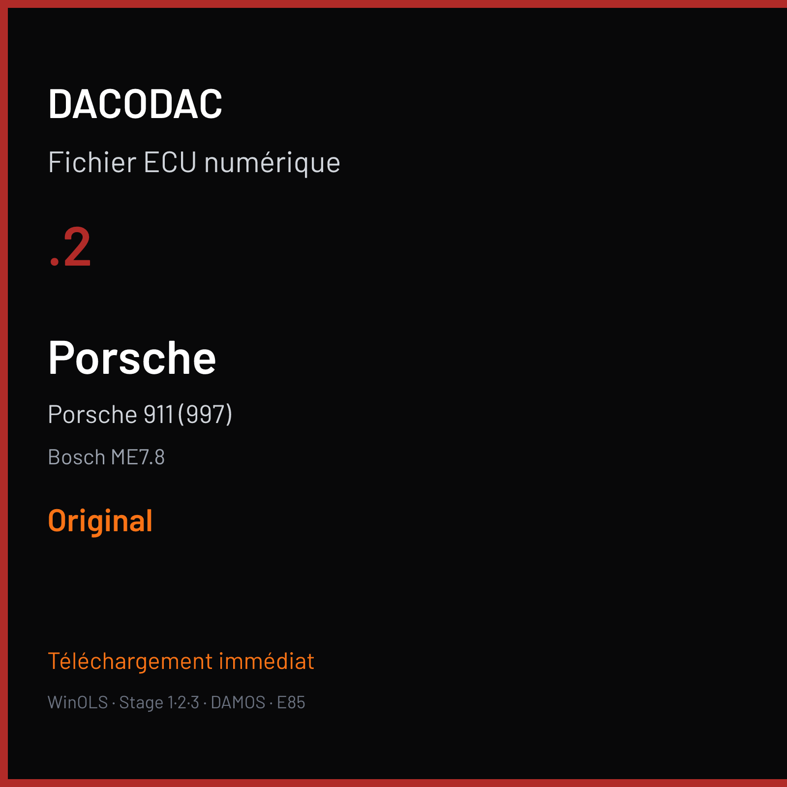 Porsche 911 (997) (2007) — Bosch ME7.8 — .2 — Original