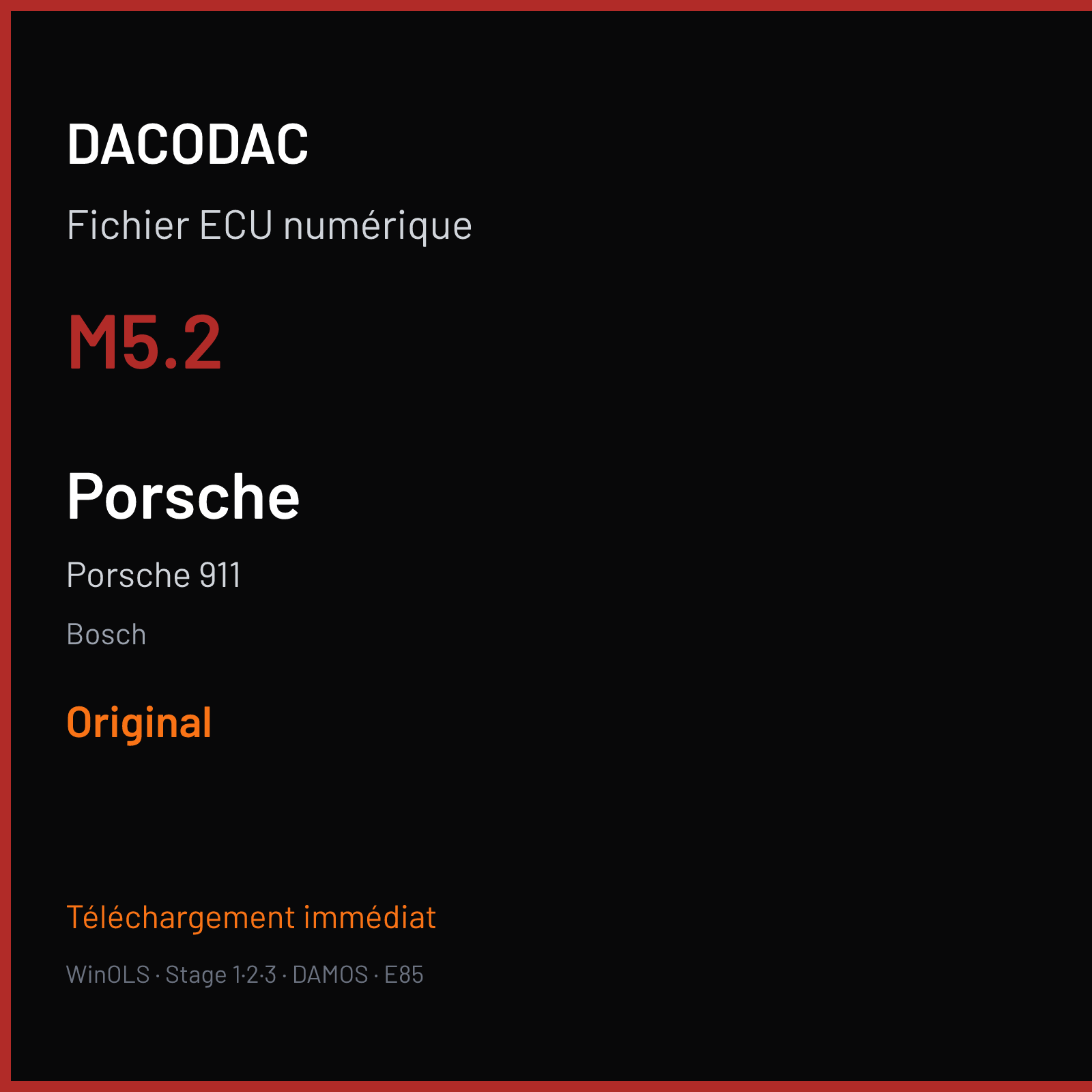 Porsche 911 (1999) — Bosch — M5.2 — Original