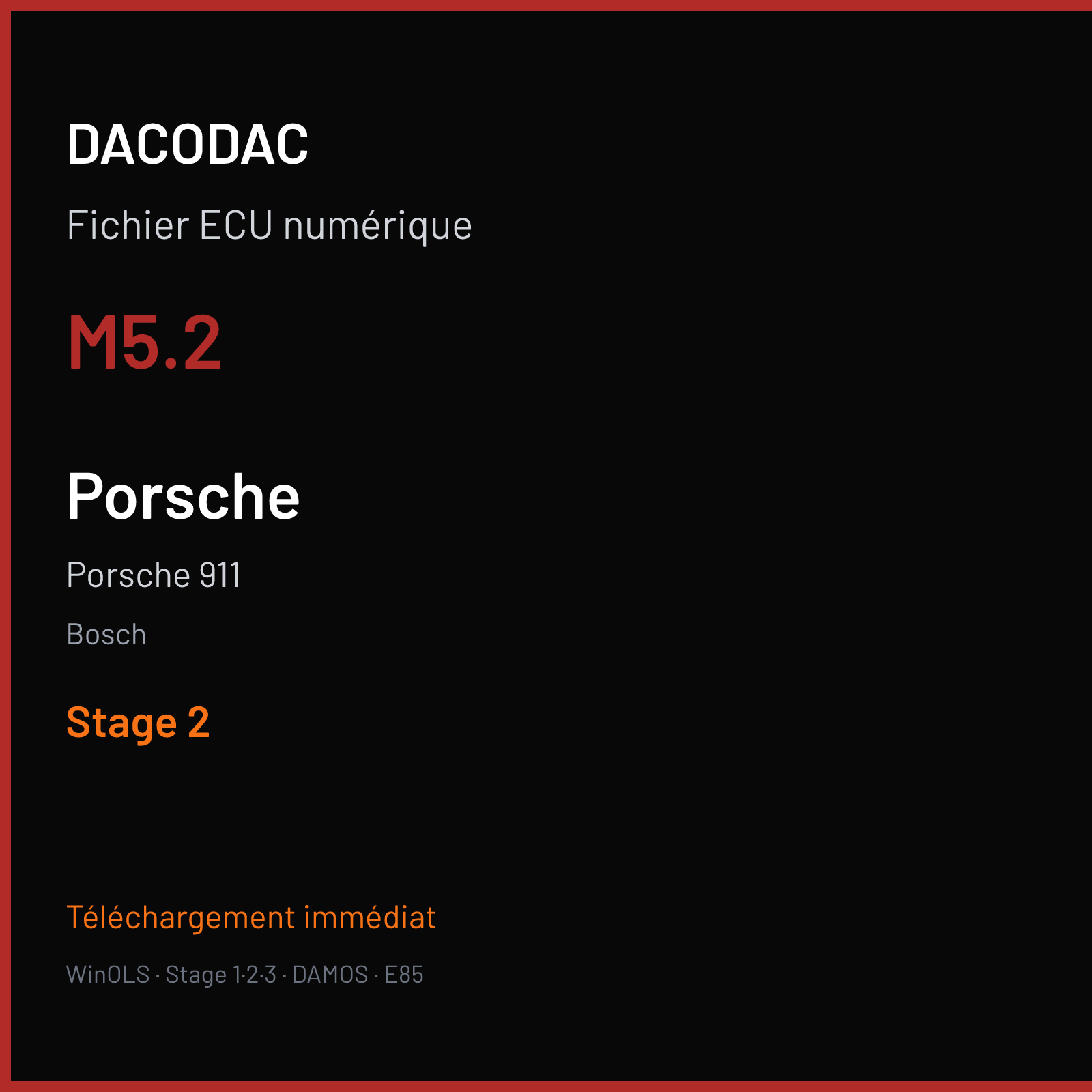 Porsche 911 (1999) — Bosch — M5.2 — Stage 2
