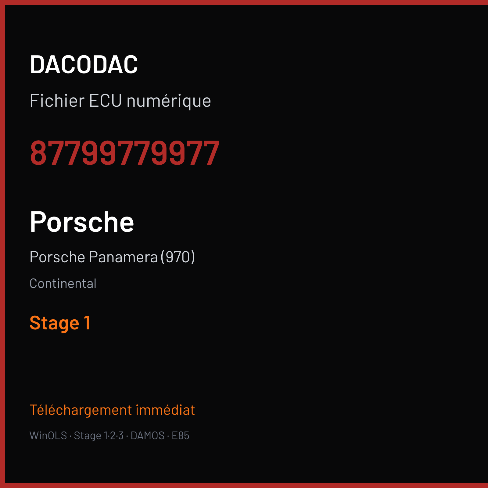 Porsche Panamera (970) (2010) — Continental — 87799779977 — Stage 1