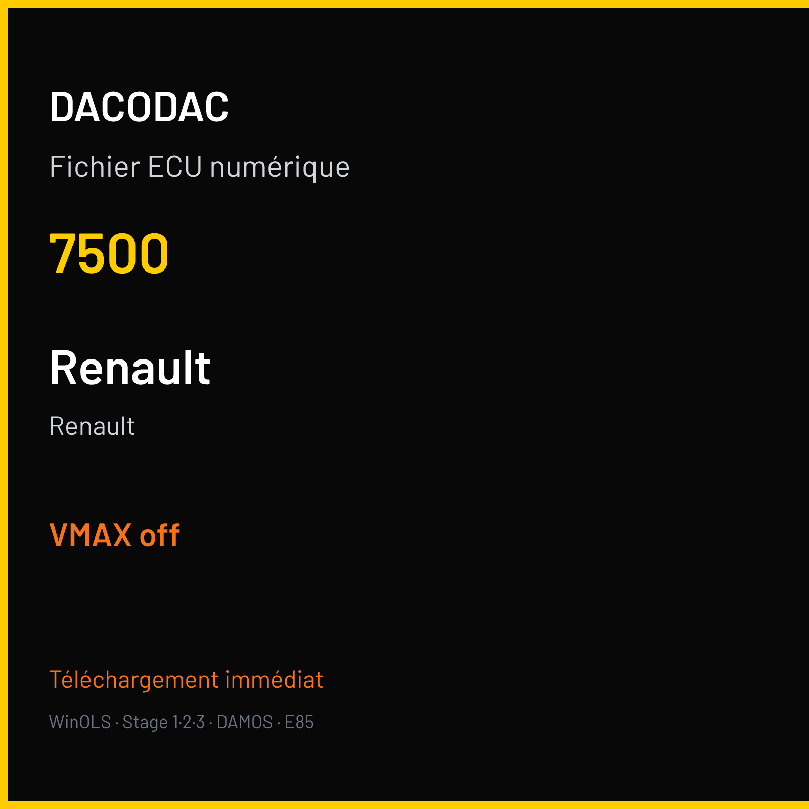 Renault — 7500 — VMAX off