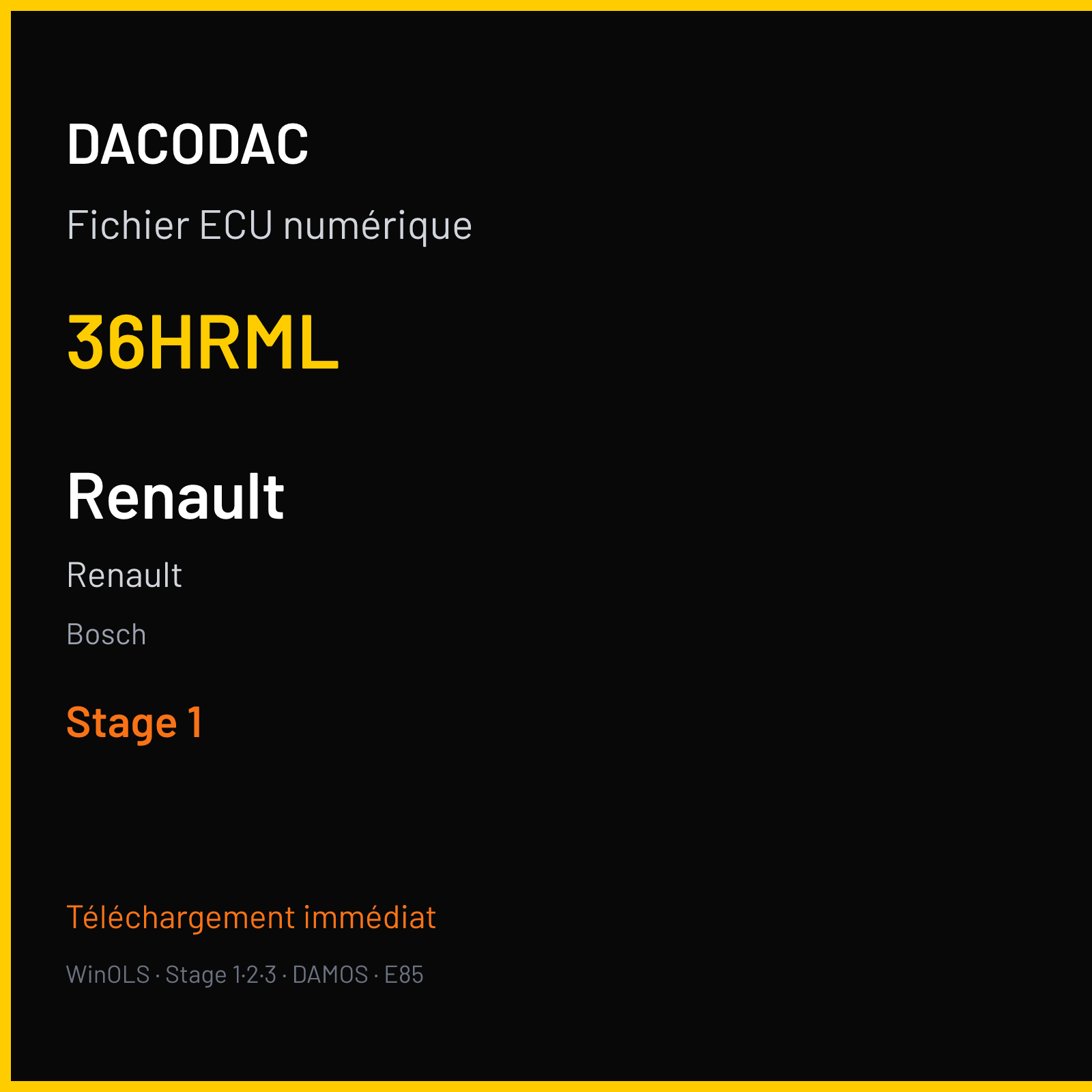 Renault — Bosch — 36HRML — Stage 1