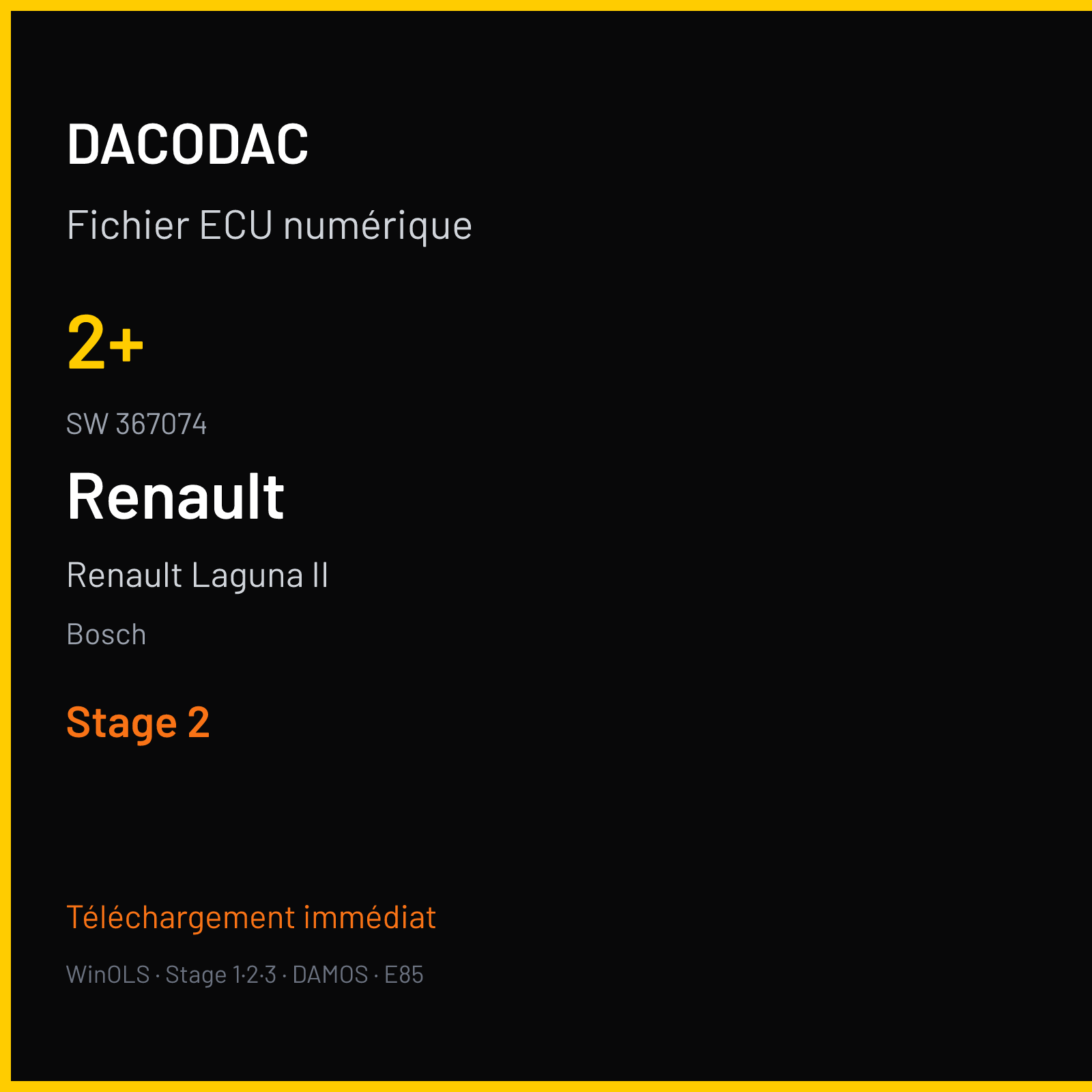 Renault Laguna II (2003) — Bosch — 2+ · 367074 — Stage 2