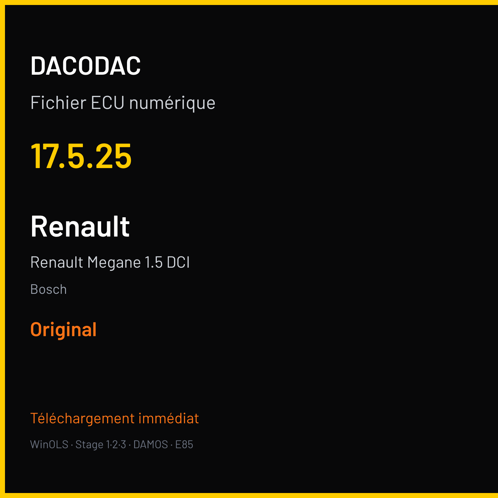 Renault Megane 1.5 DCI (2010) — Bosch — 17.5.25 — Original