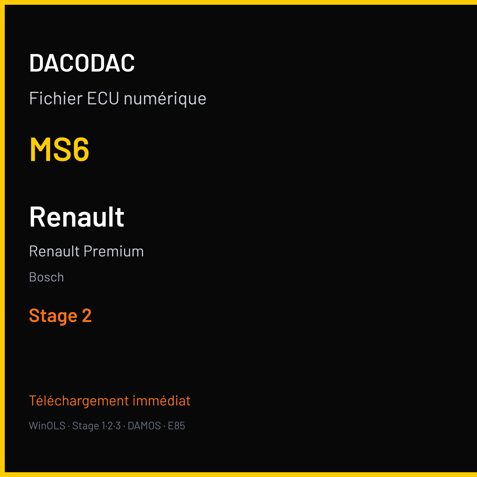 Renault Premium (2002) — Bosch — MS6 — Stage 2