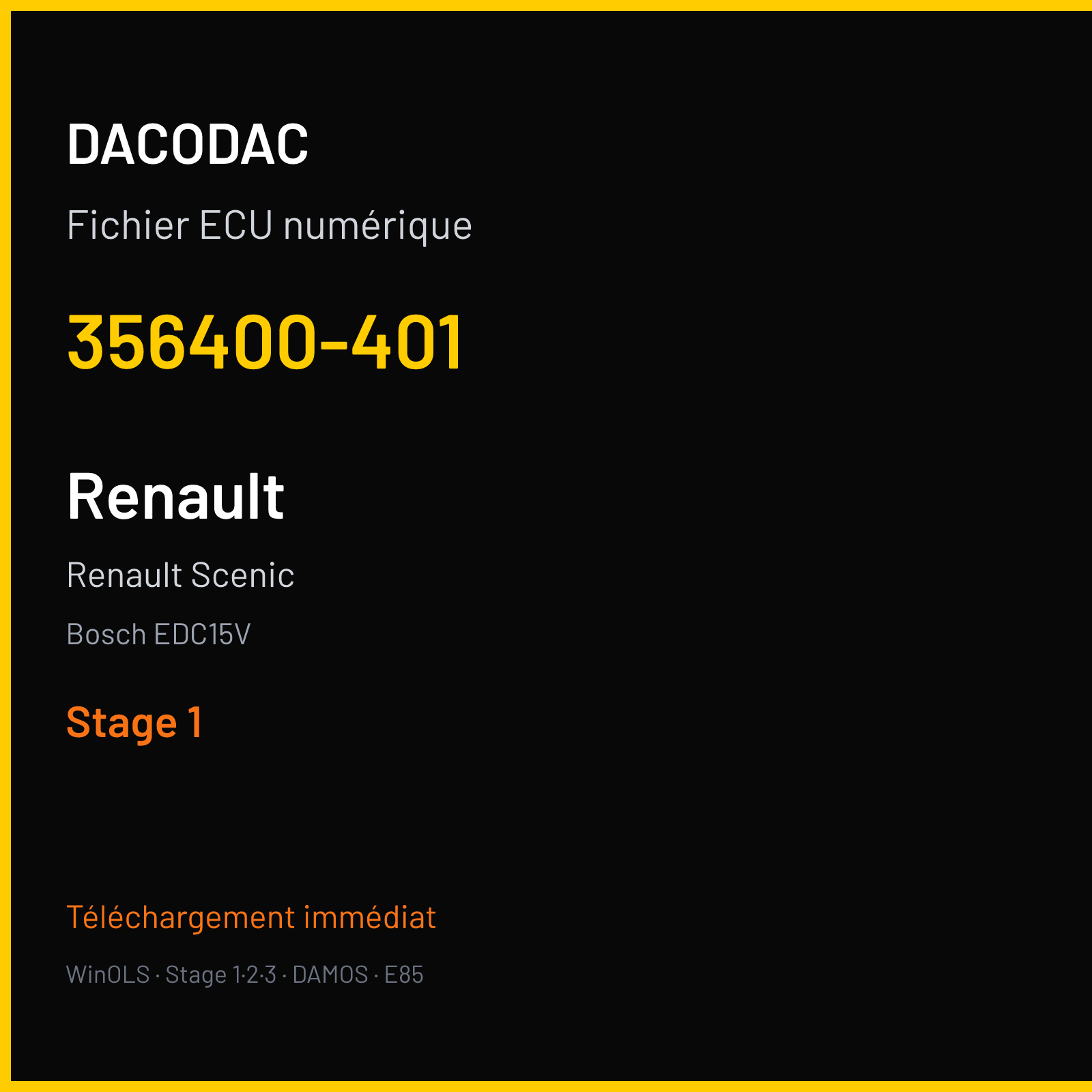Renault Scenic (1999) — Bosch EDC15V — 356400-401 — Stage 1